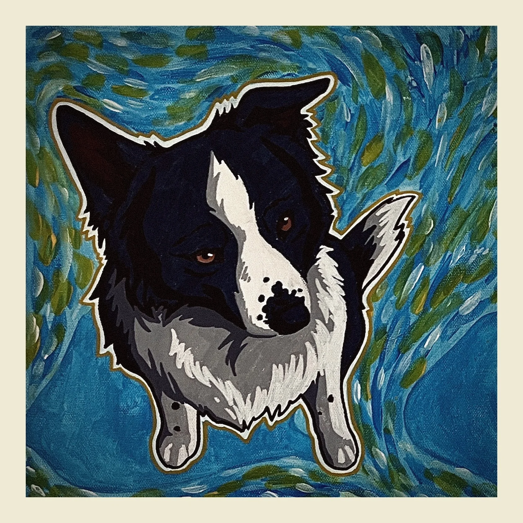 Medium canvas painting, Pop Art