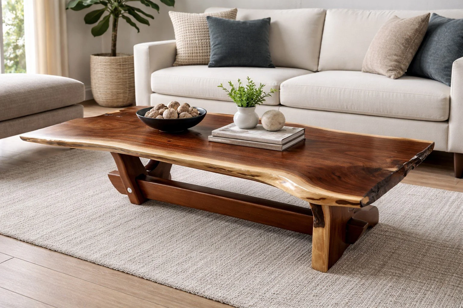 Elegant walnut table in cozy living room.jpeg