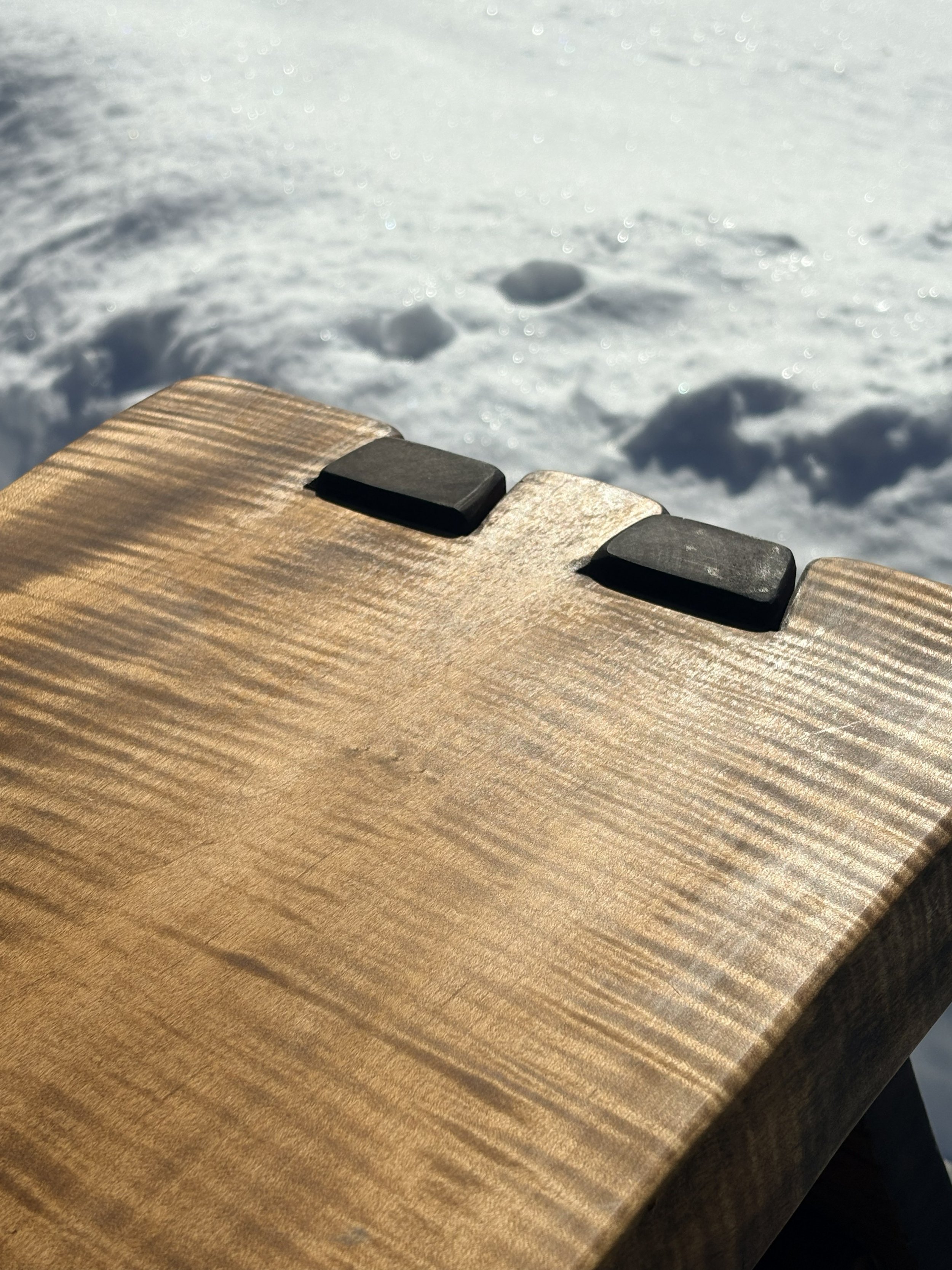 Curly Maple End of Bench.jpg