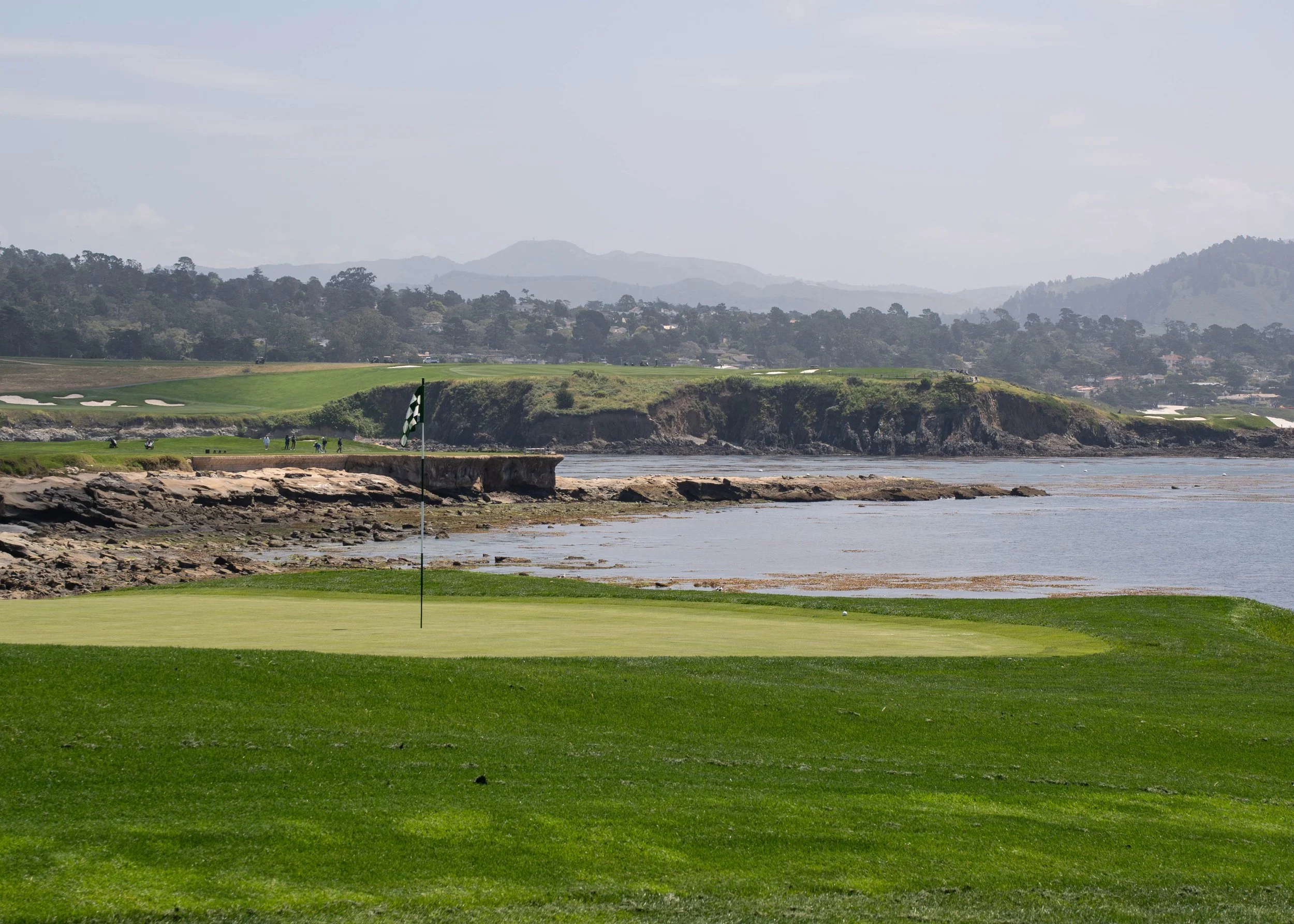Famous Pebble Beach Hole 18.