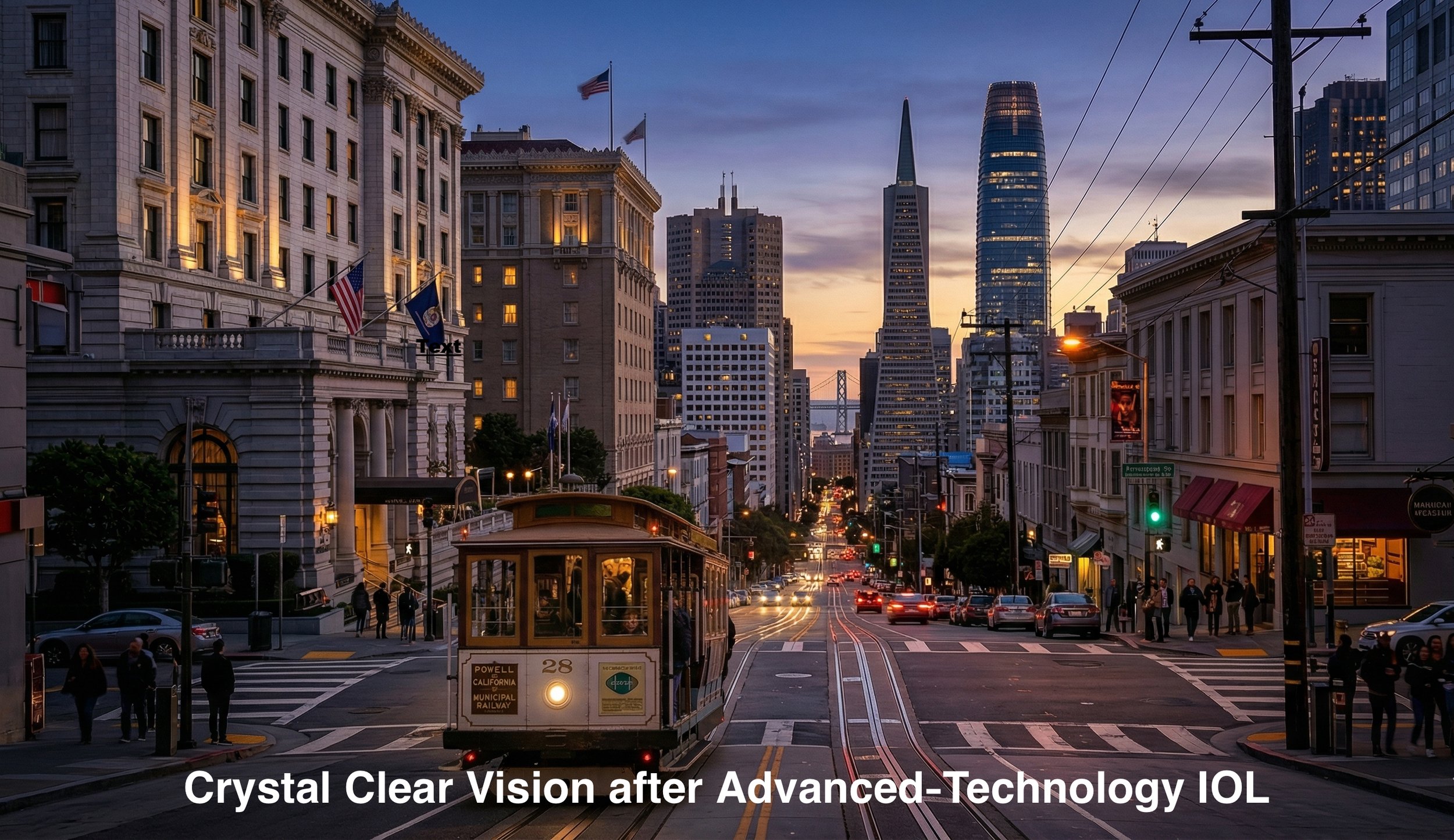 After advanced-technology intraocular lens (IOL) implantation, you will regain crystal clear vision from far to near with significantly reduced chances of needing glasses after cataract surgery.