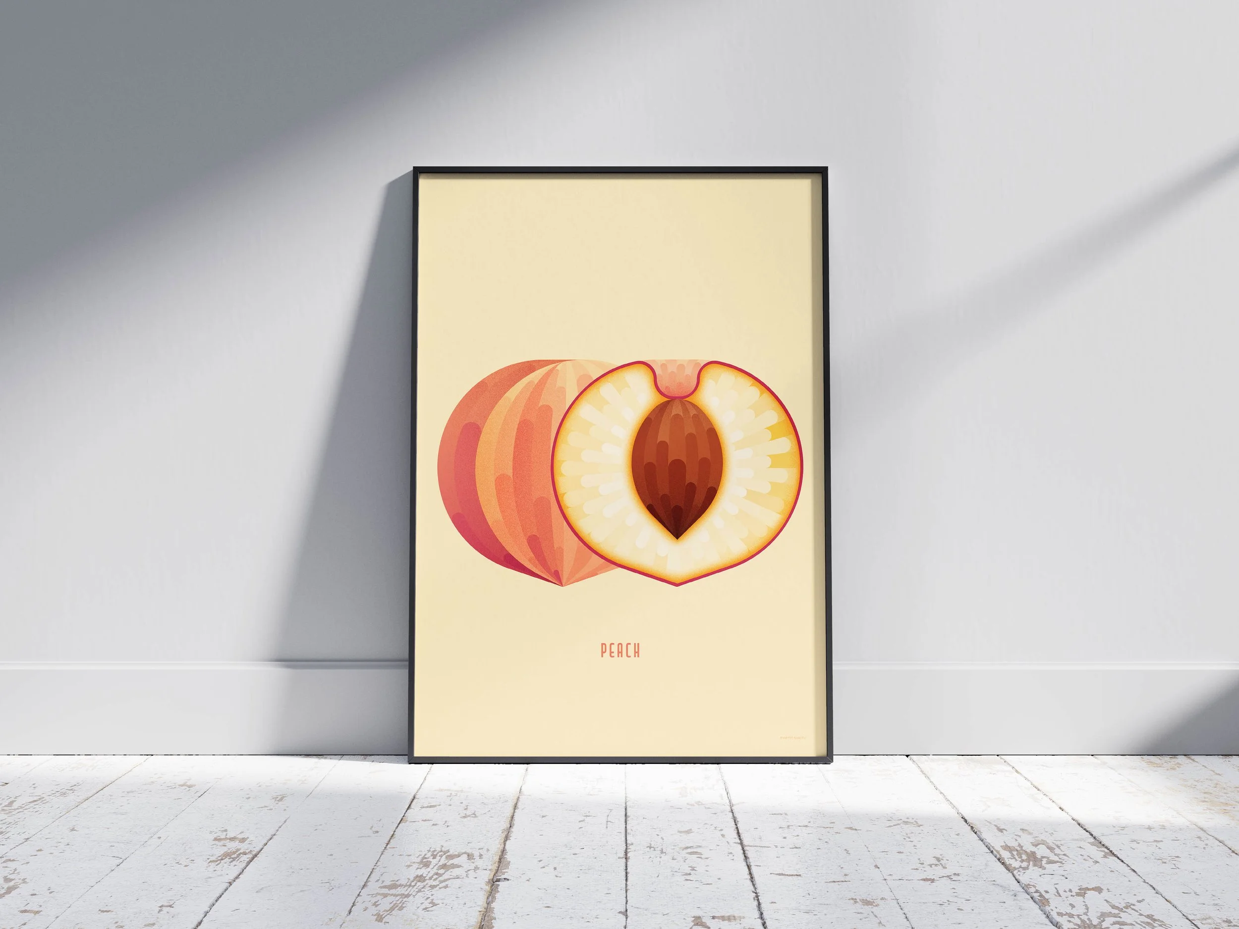 Peach Art Print