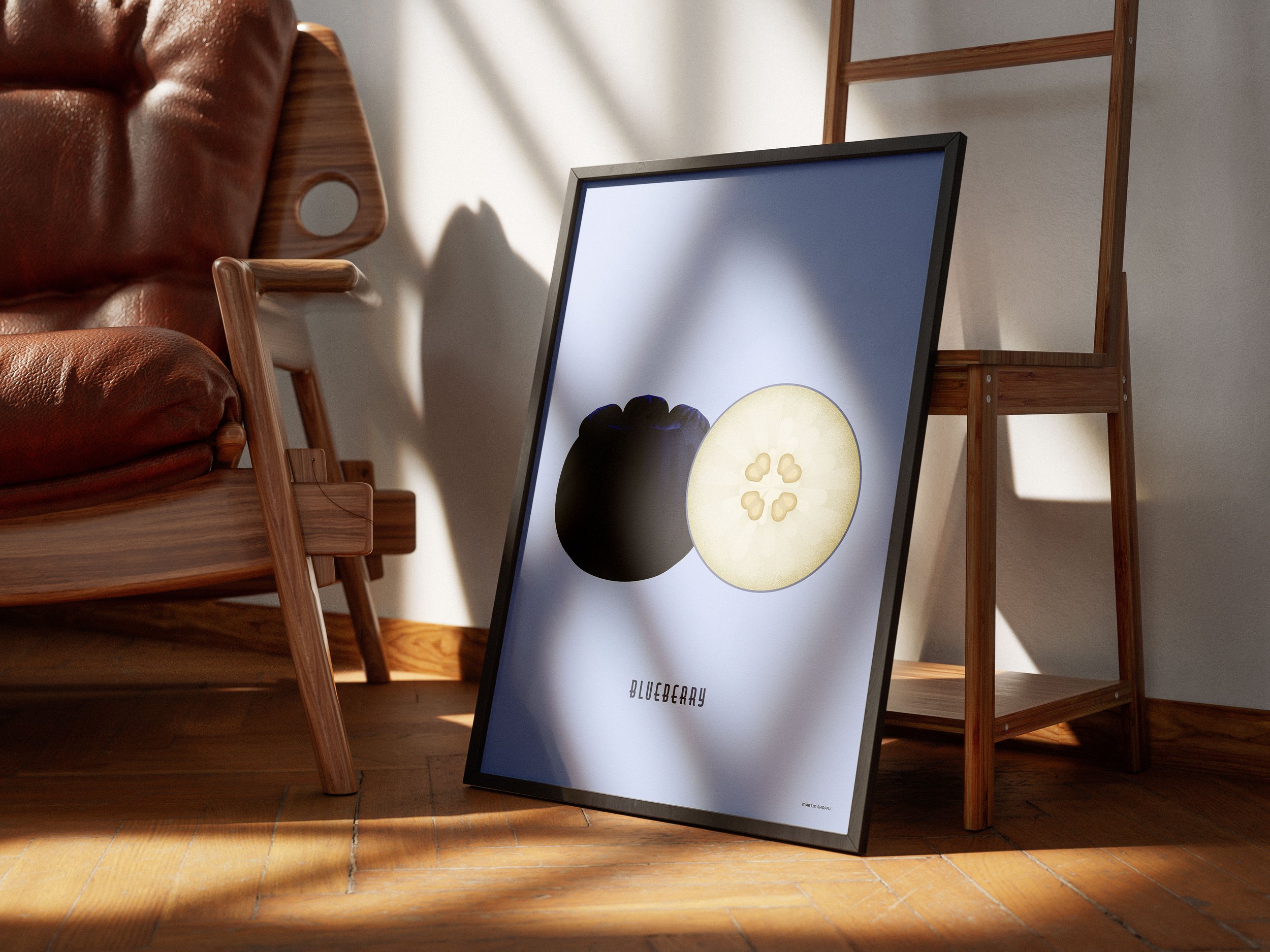 Blueberry Large Poster