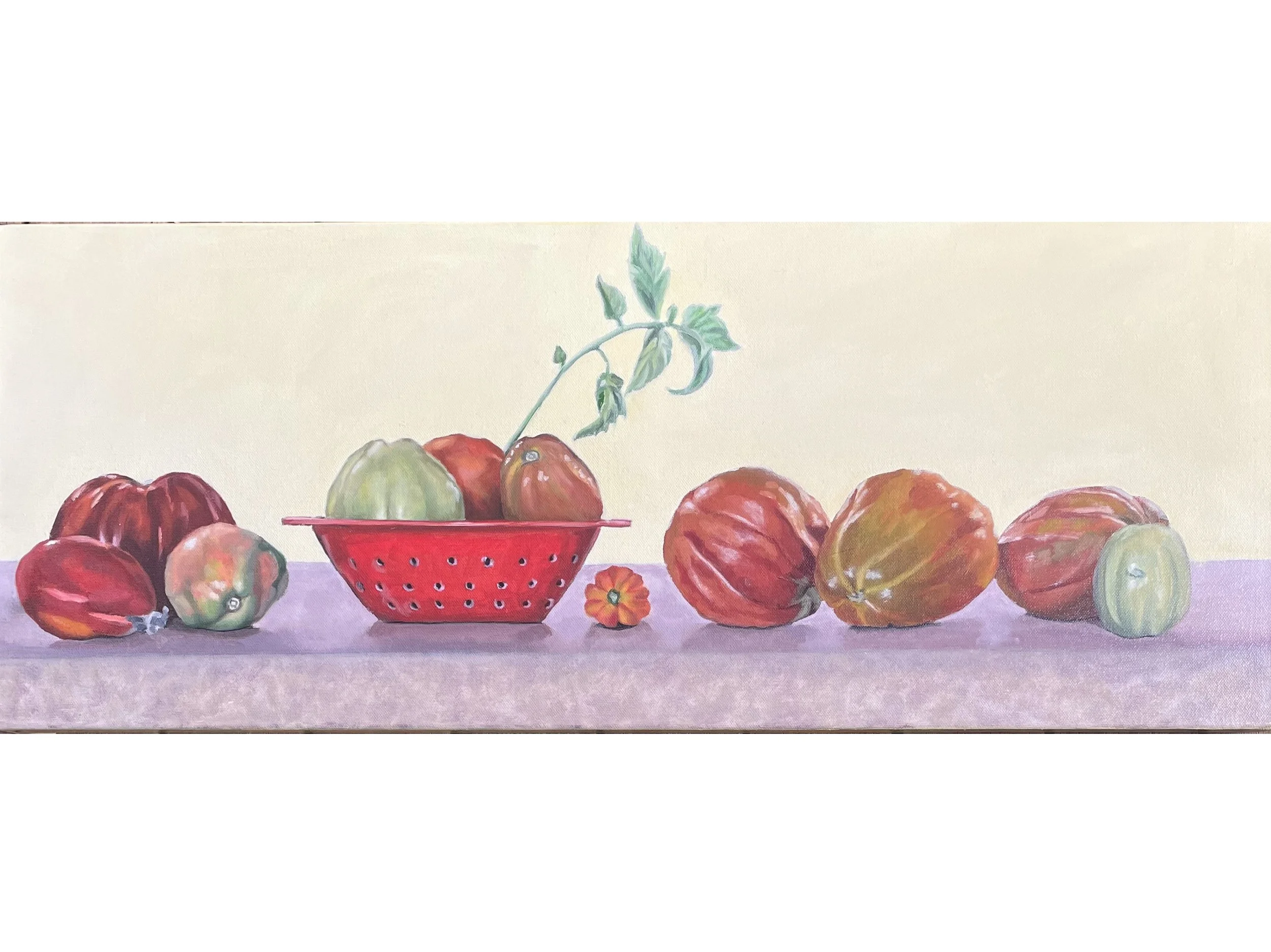 Heirloom Tomatoes 12x30 oils (varnished) fullsize.jpg