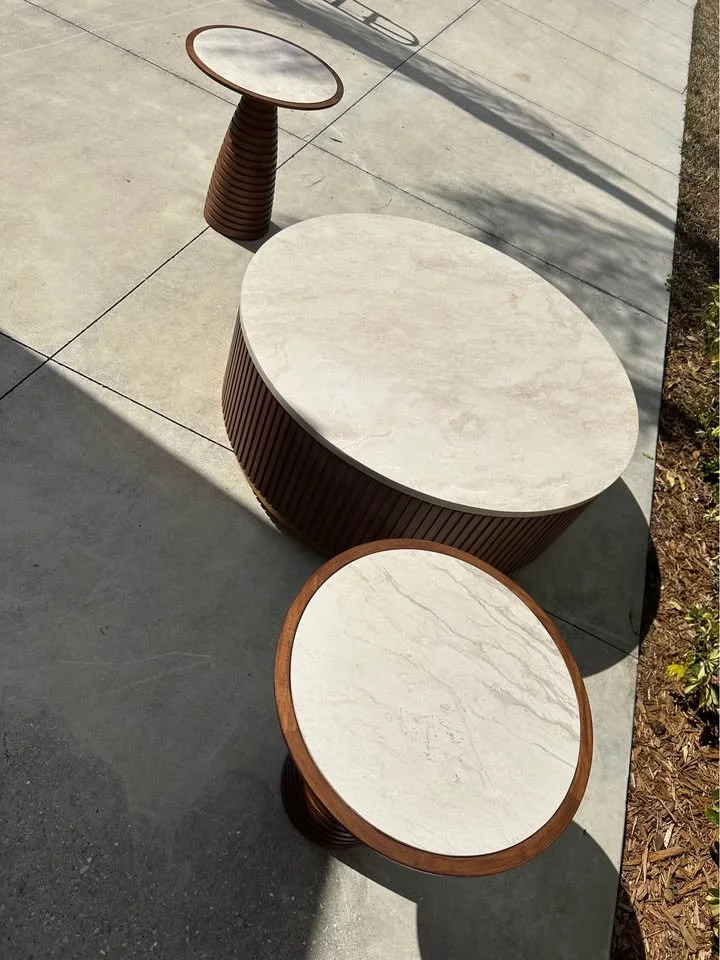 Lexington La Costa Collection — Avenida Cocktail Table & Two Ortega Accent Tables