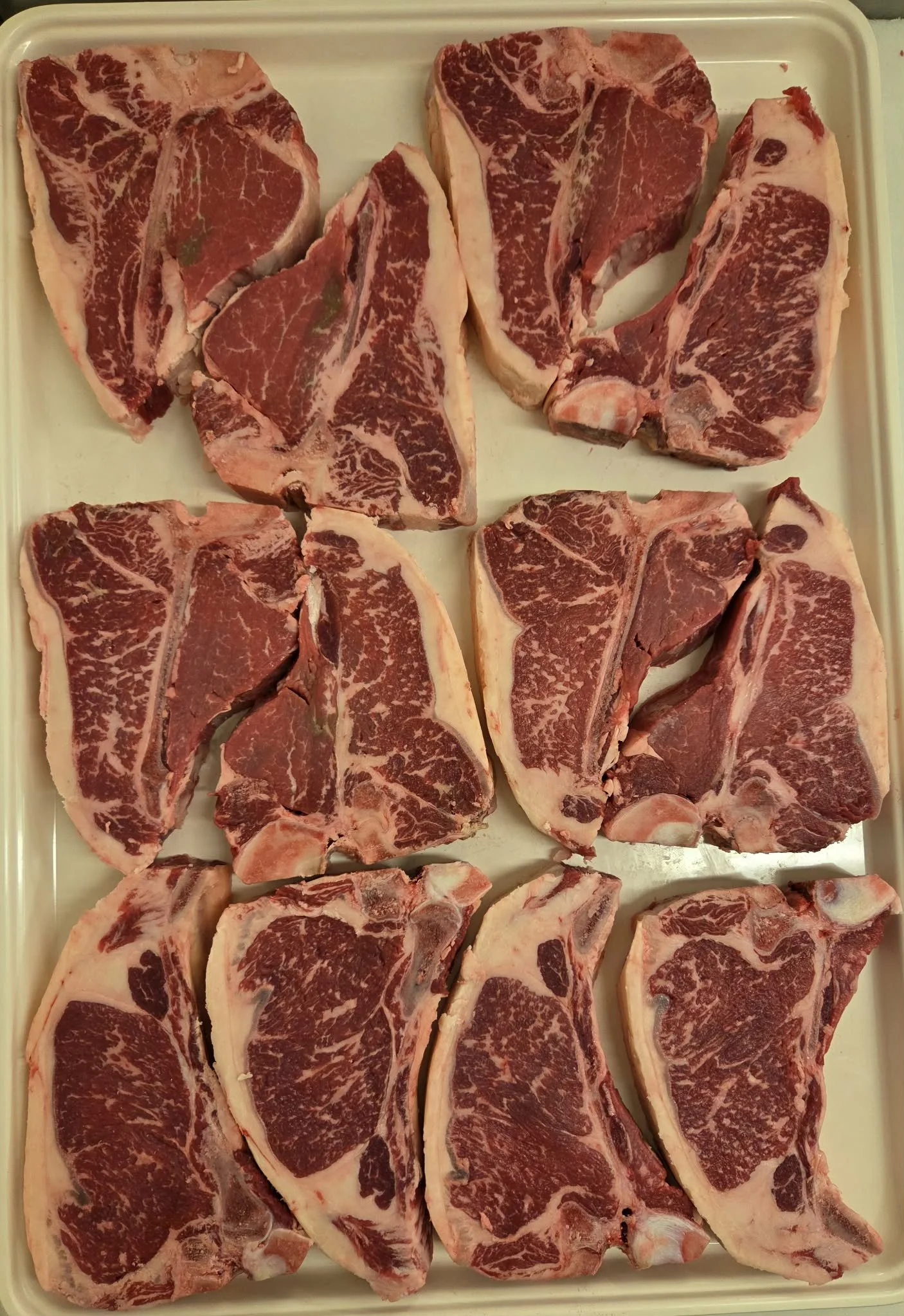 T-Bone Steaks (amount per 1/2 beef)