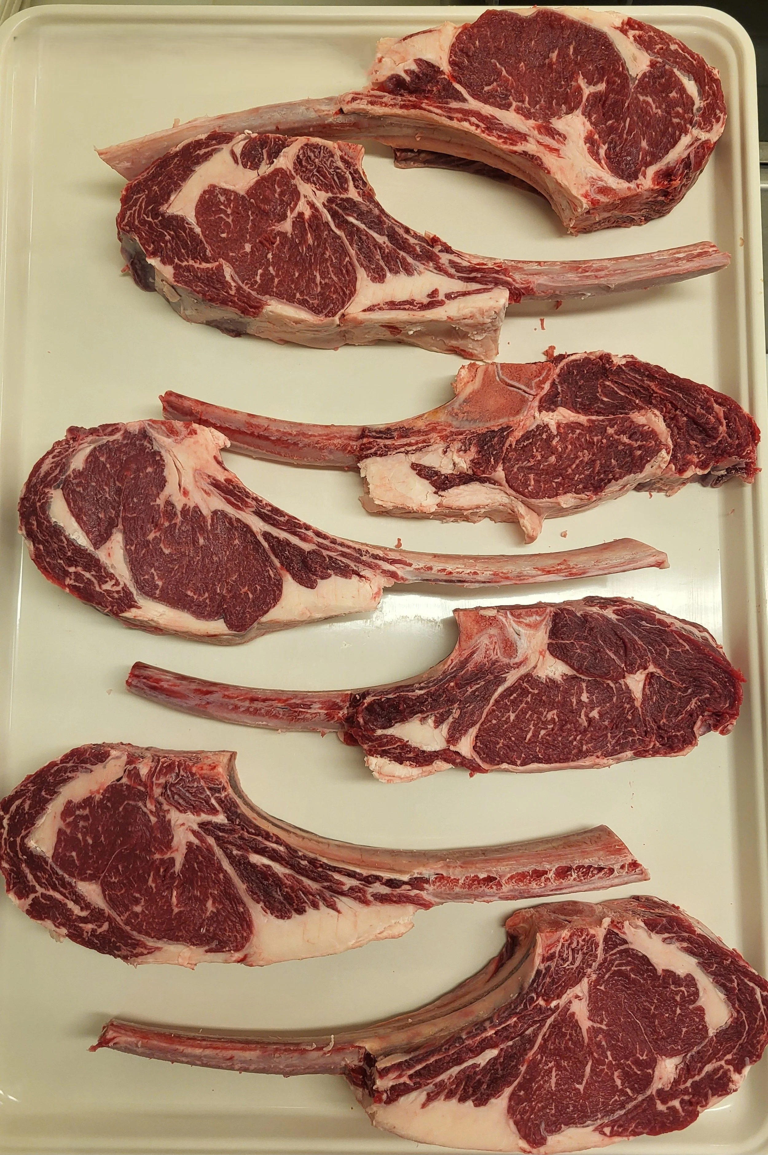 Tomahawk Steaks (amount per 1/2 beef)