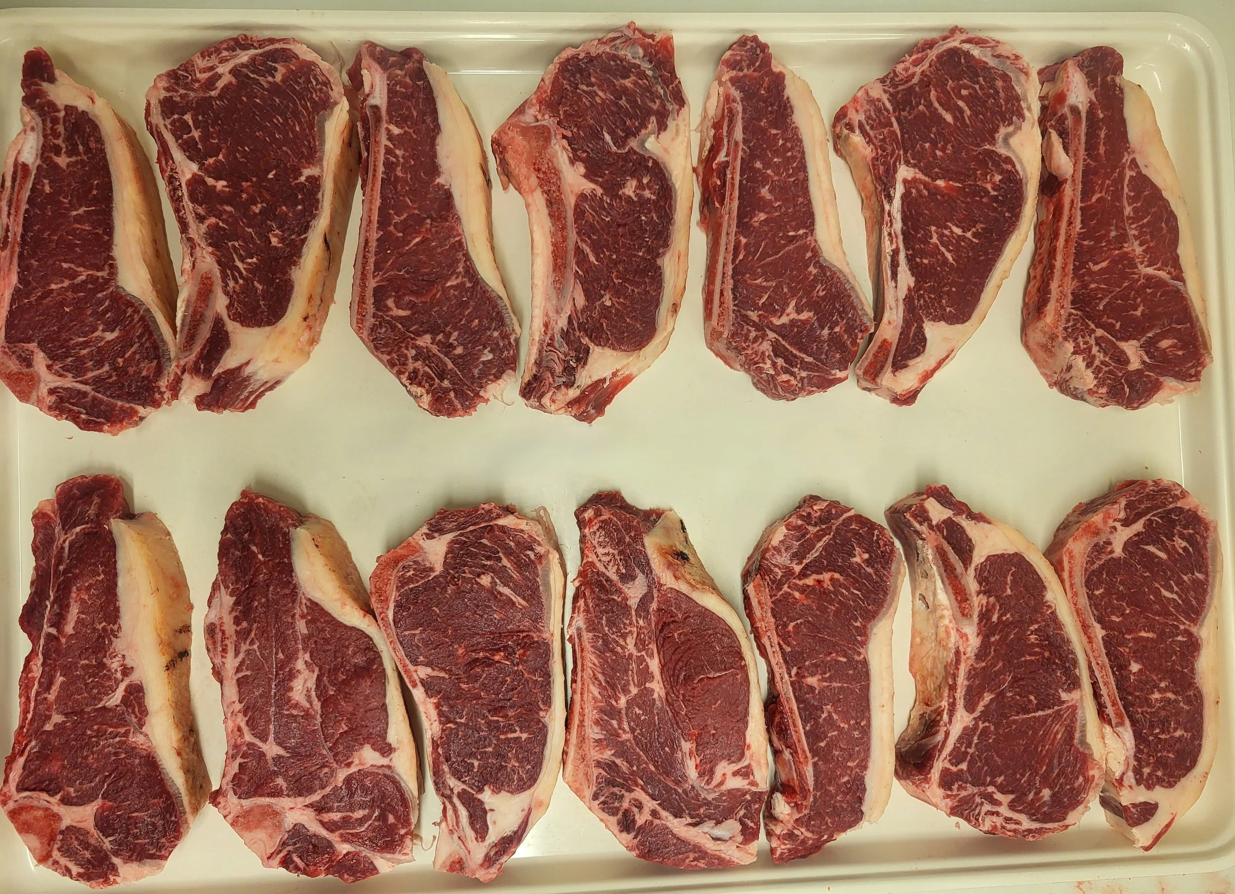 New York Steaks (amount per 1/2 beef)