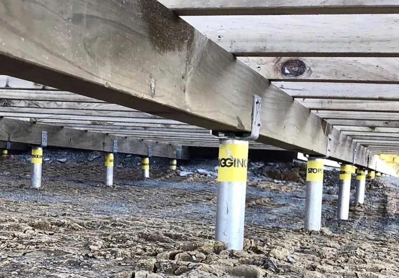 rot and rust proof galvanized steel footing foundation solution