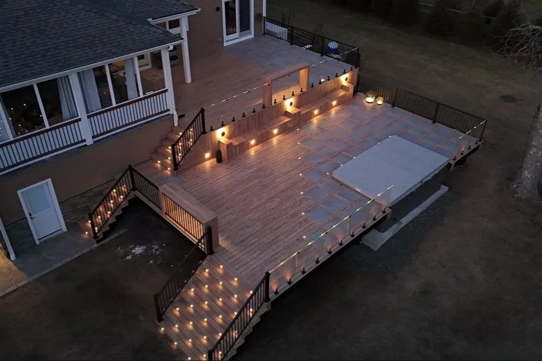 luxury deck with ample features