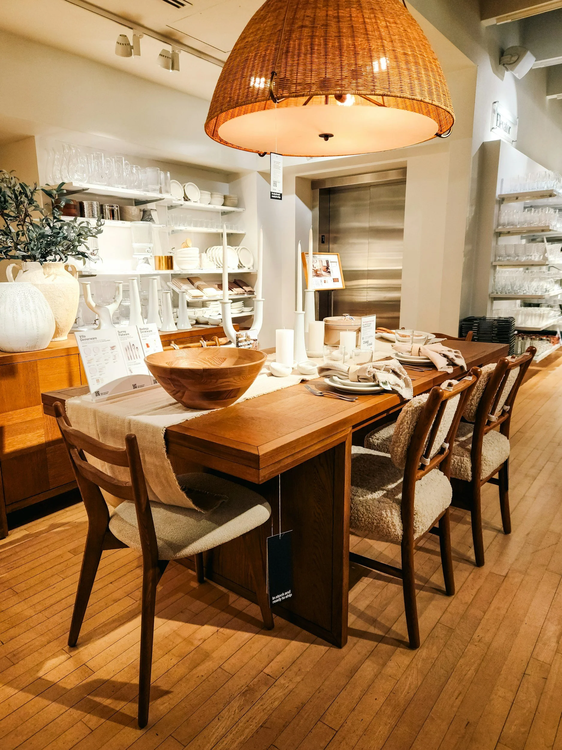 interior of a luxury consignment store