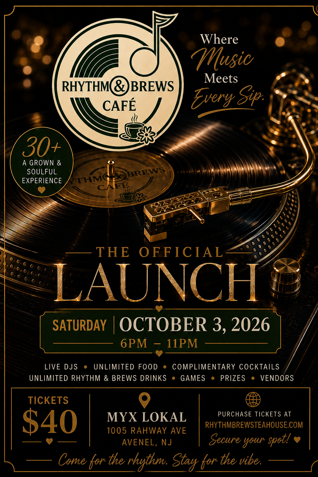 The Official Launch: Rhythm & Brews Cafe Experience