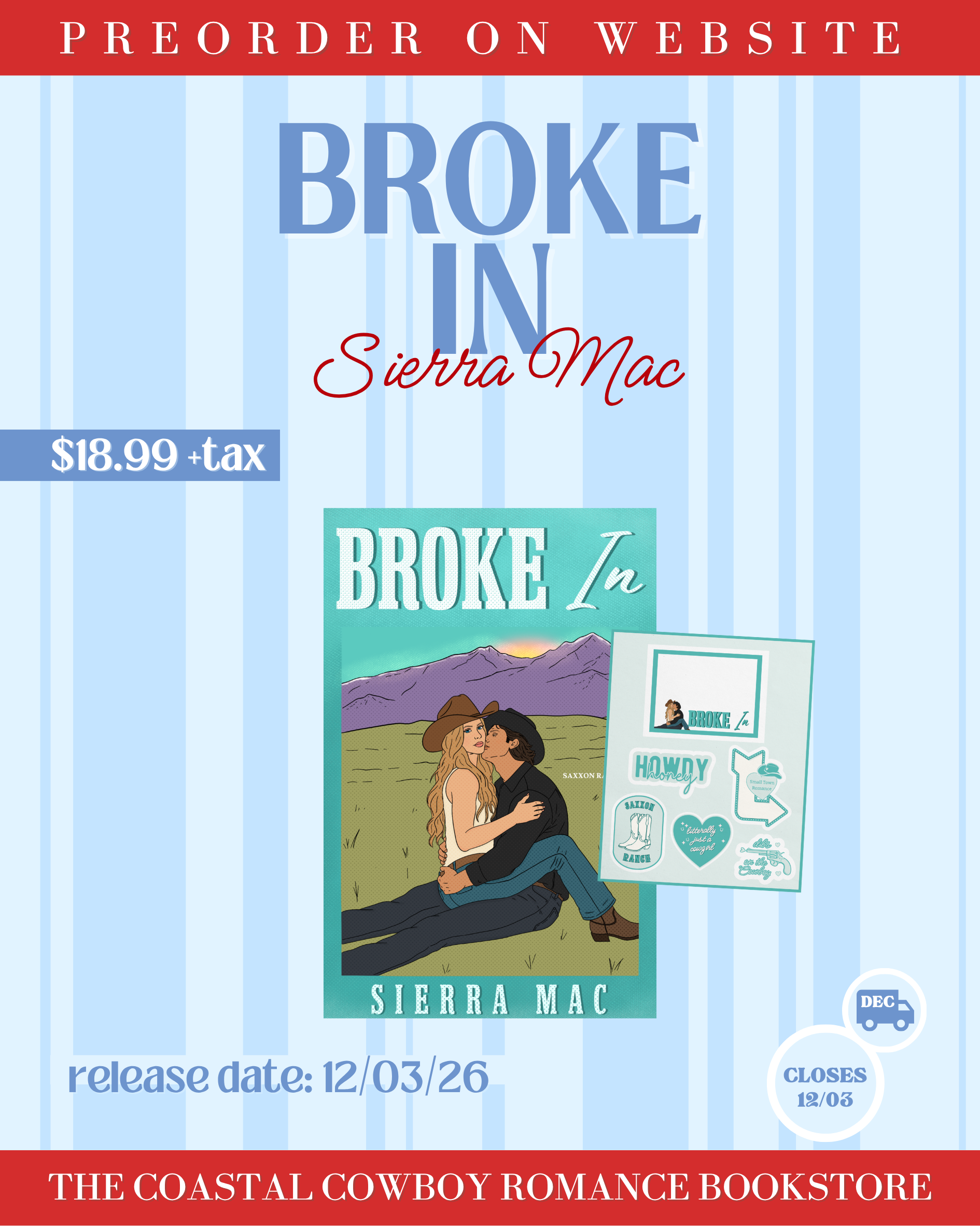 BROKE IN BY SIERRA MAC | PREORDER CAMPAIGN, SIGNED COPIES