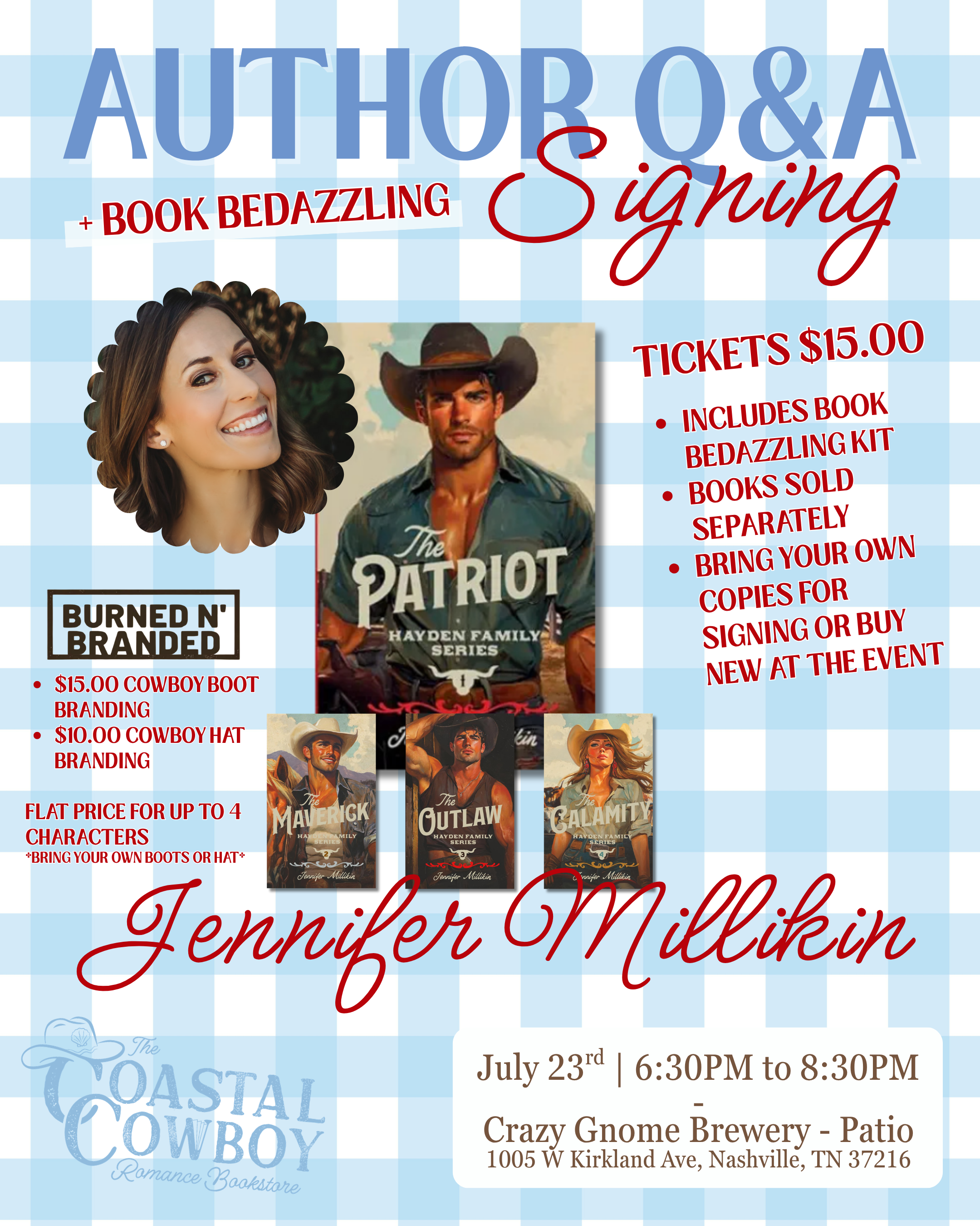 JENNIFER MILLIKIN | AUTHOR SIGNING