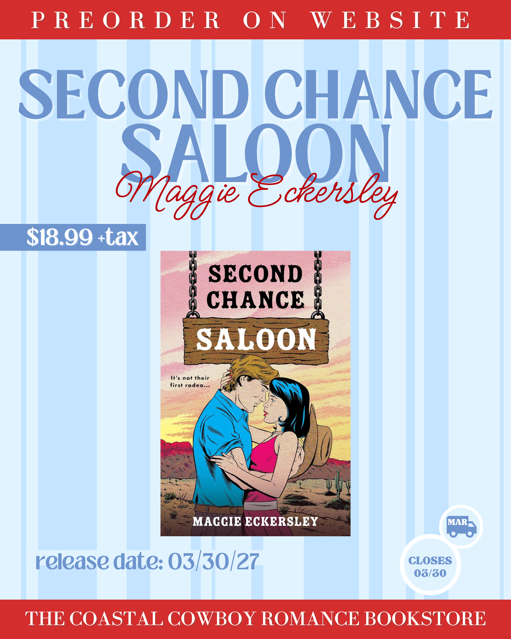 SECOND CHANCE SALOON BY MAGGIE ECKERSLEY | PREORDER