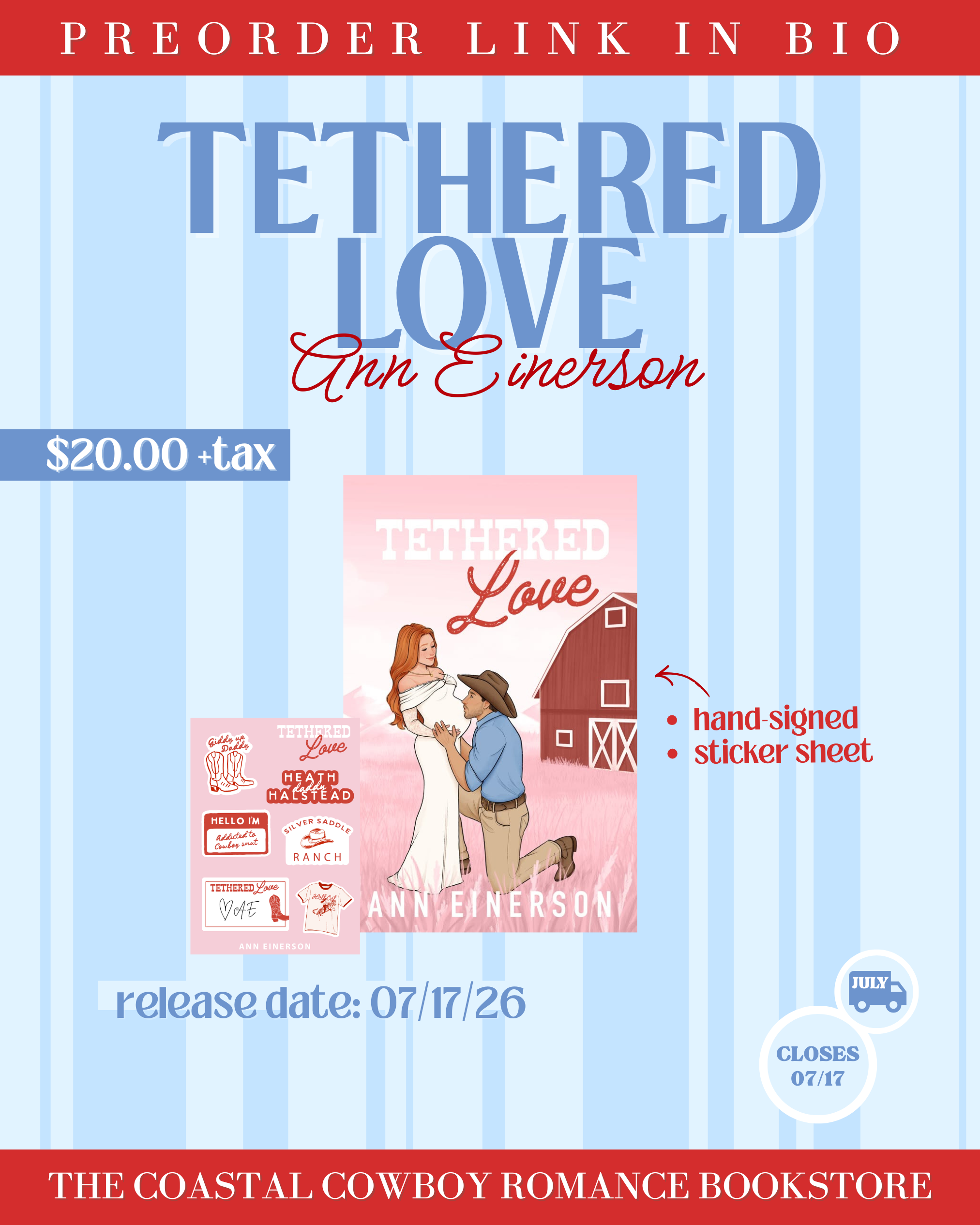 TETHERED LOVE  (SILVER SADDLE RANCH, 3) | SIGNED COPY PREORDER