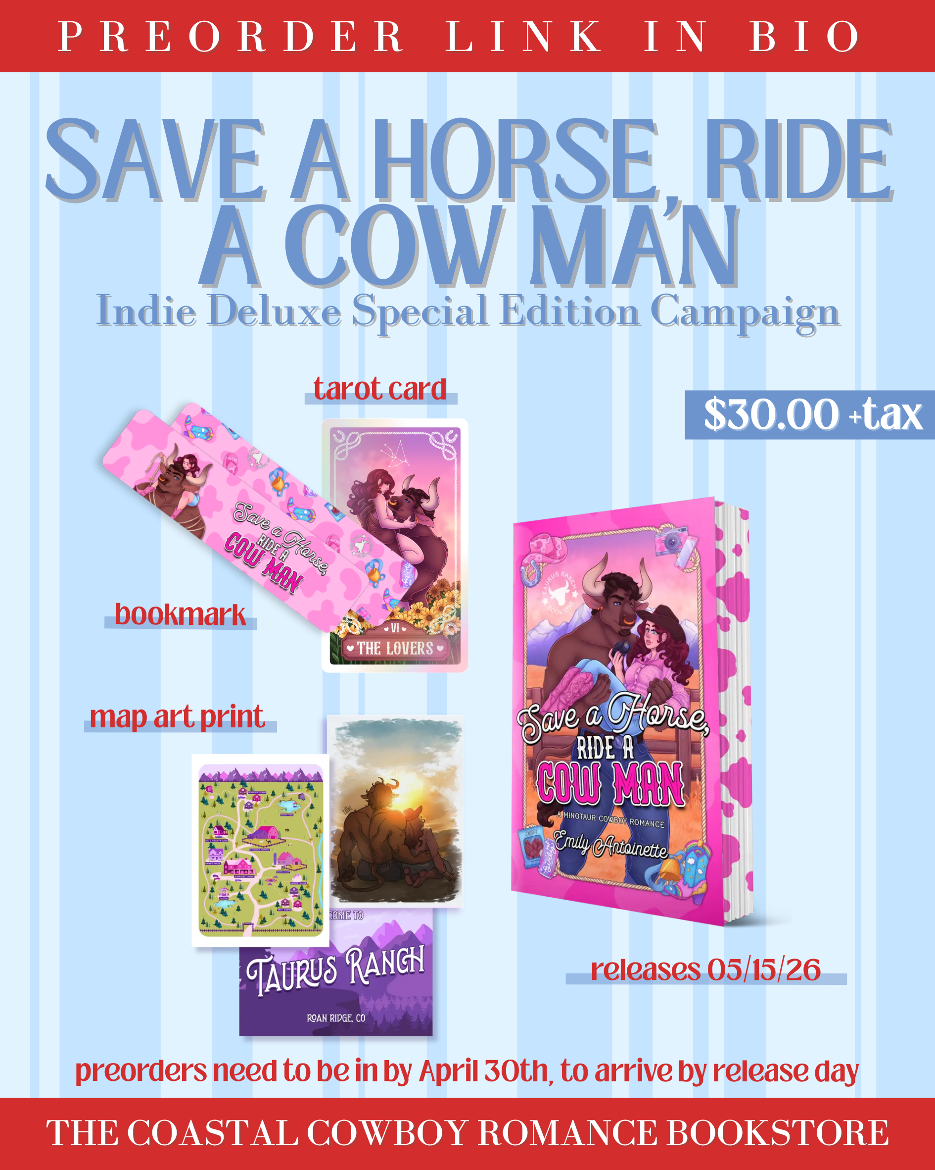 SAVE A HORSE, RIDE A COW MAN (TAURUS RANCH BOOK #1) | PREORDER CAMPAIGN