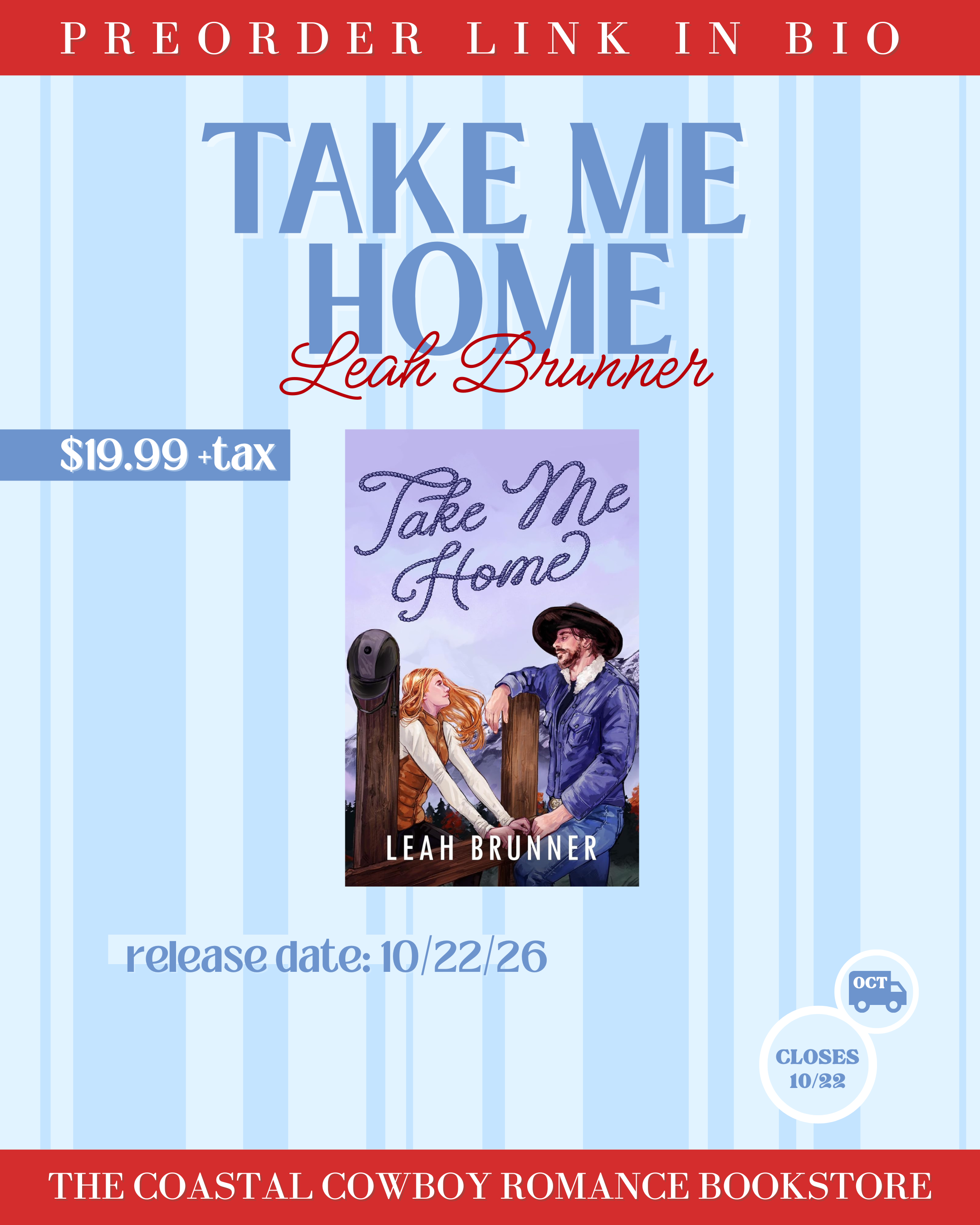 TAKE ME HOME BY LEAH BRUNNER | PREORDER CAMPAIGN