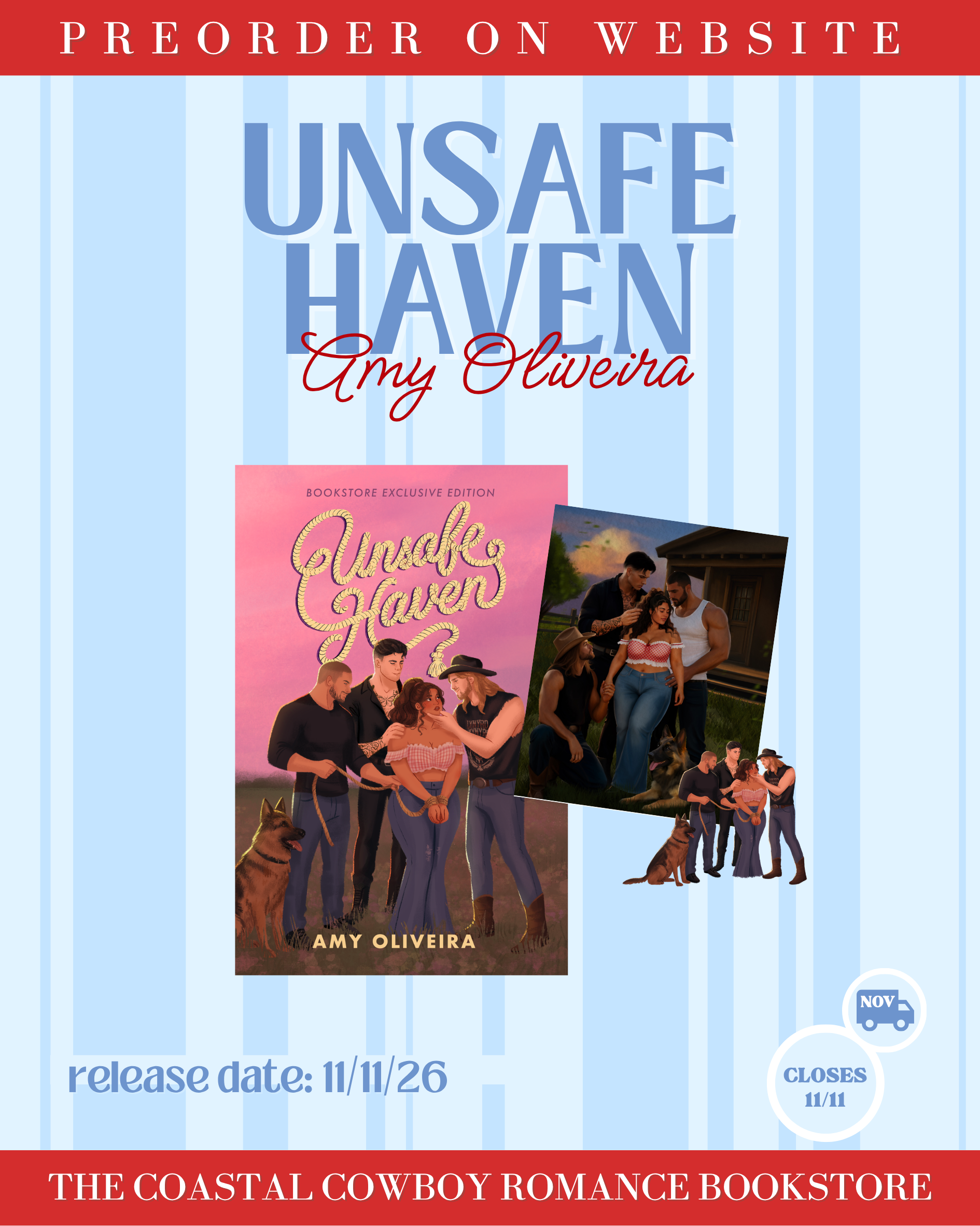 UNSAFE HAVEN BY AMY OLIVEIRA (SPECIAL INDIE EXCLUSIVE EDITION) | PREORDER CAMPAIGN