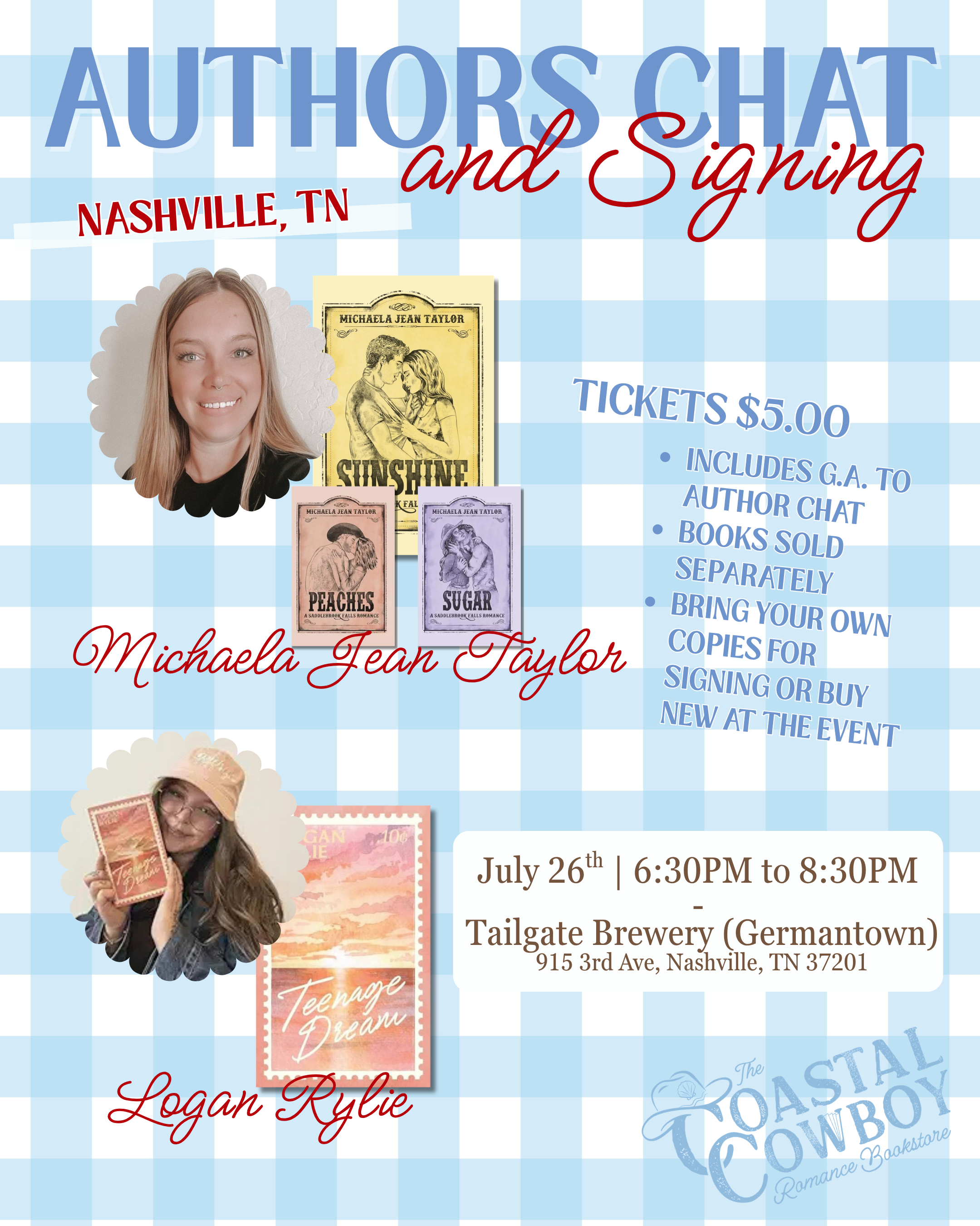 MICHAELA JEAN TAYLOR & LOGAN RYLIE | AUTHOR SIGNING