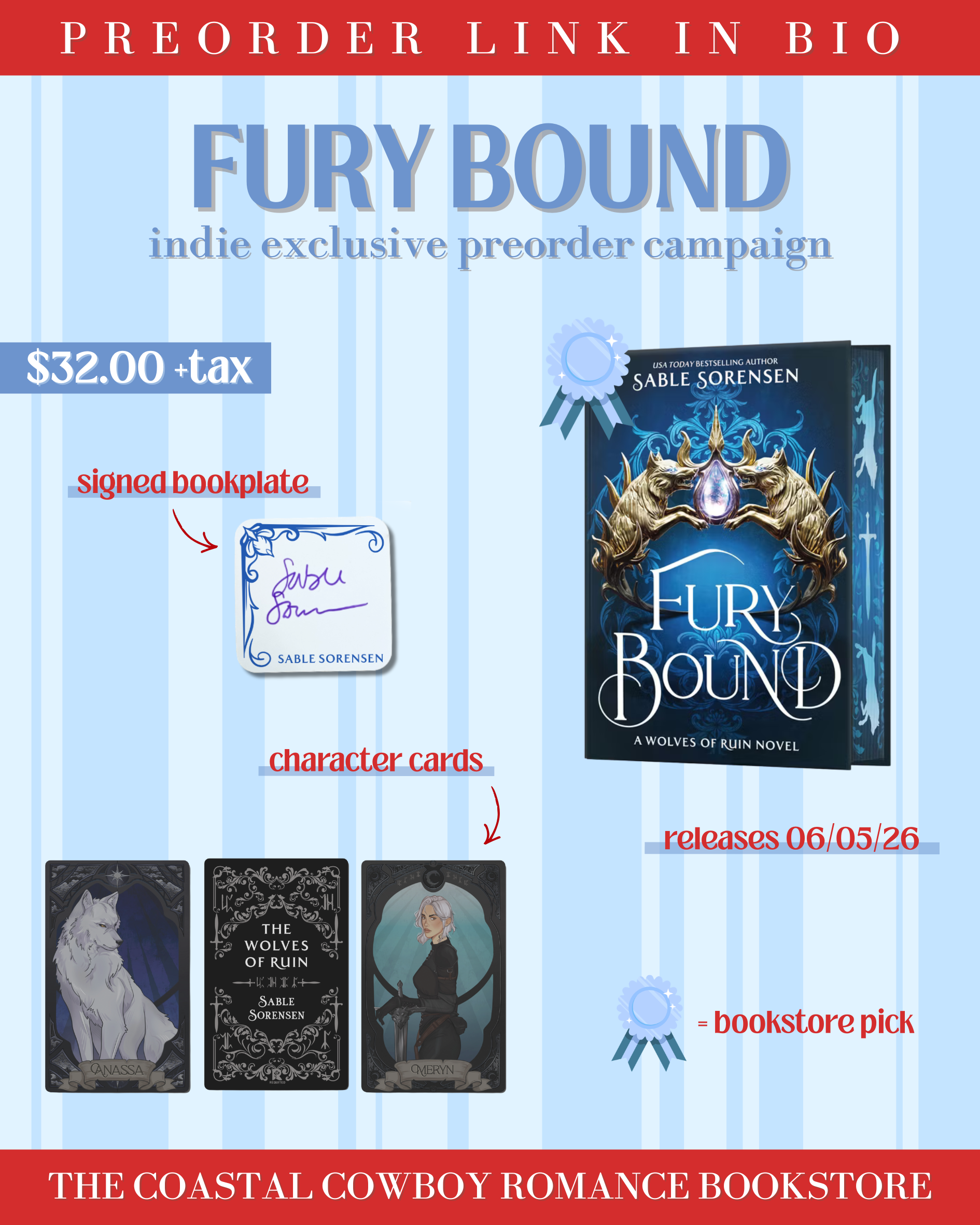 FURY BOUND (DELUXE LIMITED EDITION) - INDIE BOOKSTORE EXCLUSIVE PREORDER