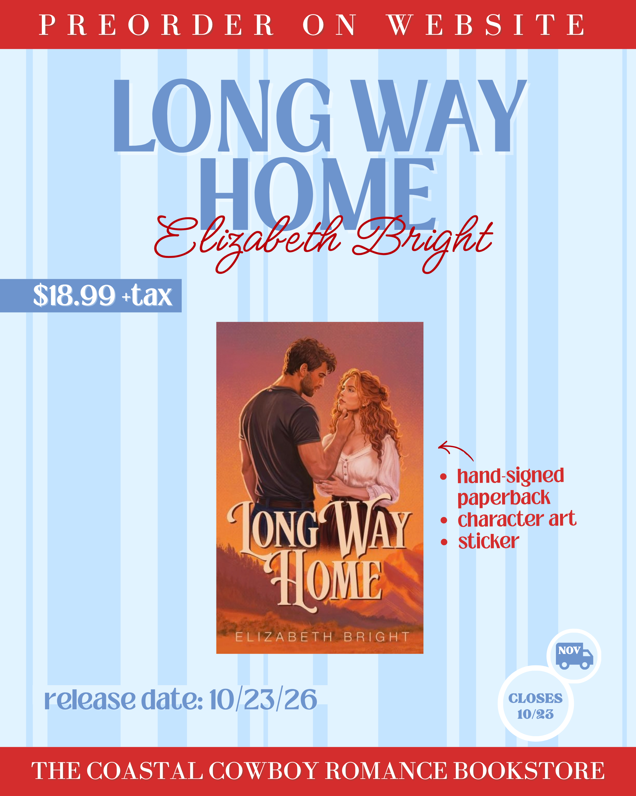 LONG WAY HOME (MERCY RIVER RANCH, 2) BY ELIZABETH BRIGHT | PREORDER CAMPAIGN