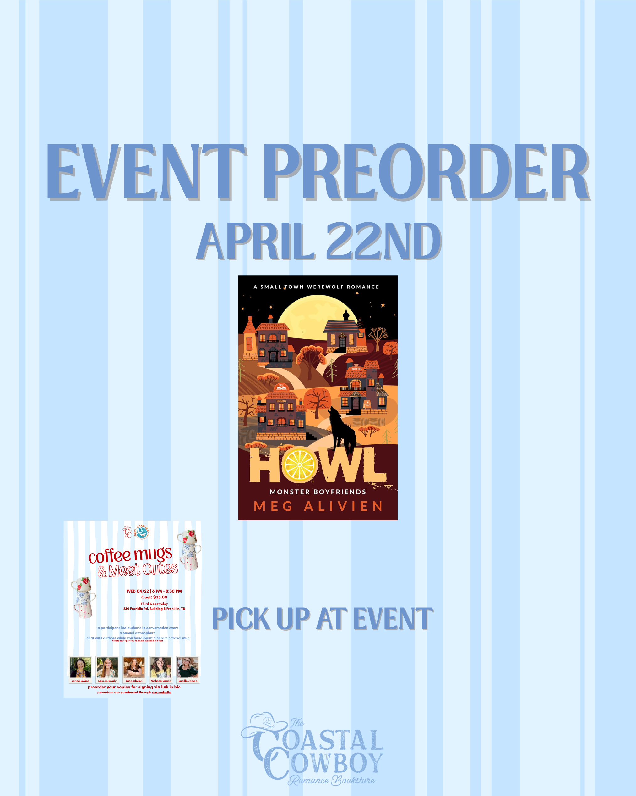 HOWL | COFFEE MUGS & MEET CUTES EVENT PREORDER