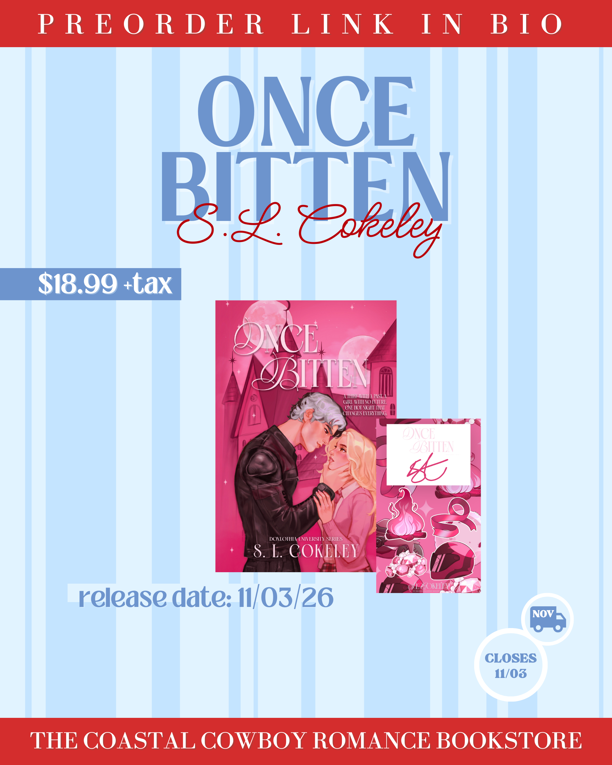 ONCE BITTEN (Doxlothia University, 3) | PREORDER
