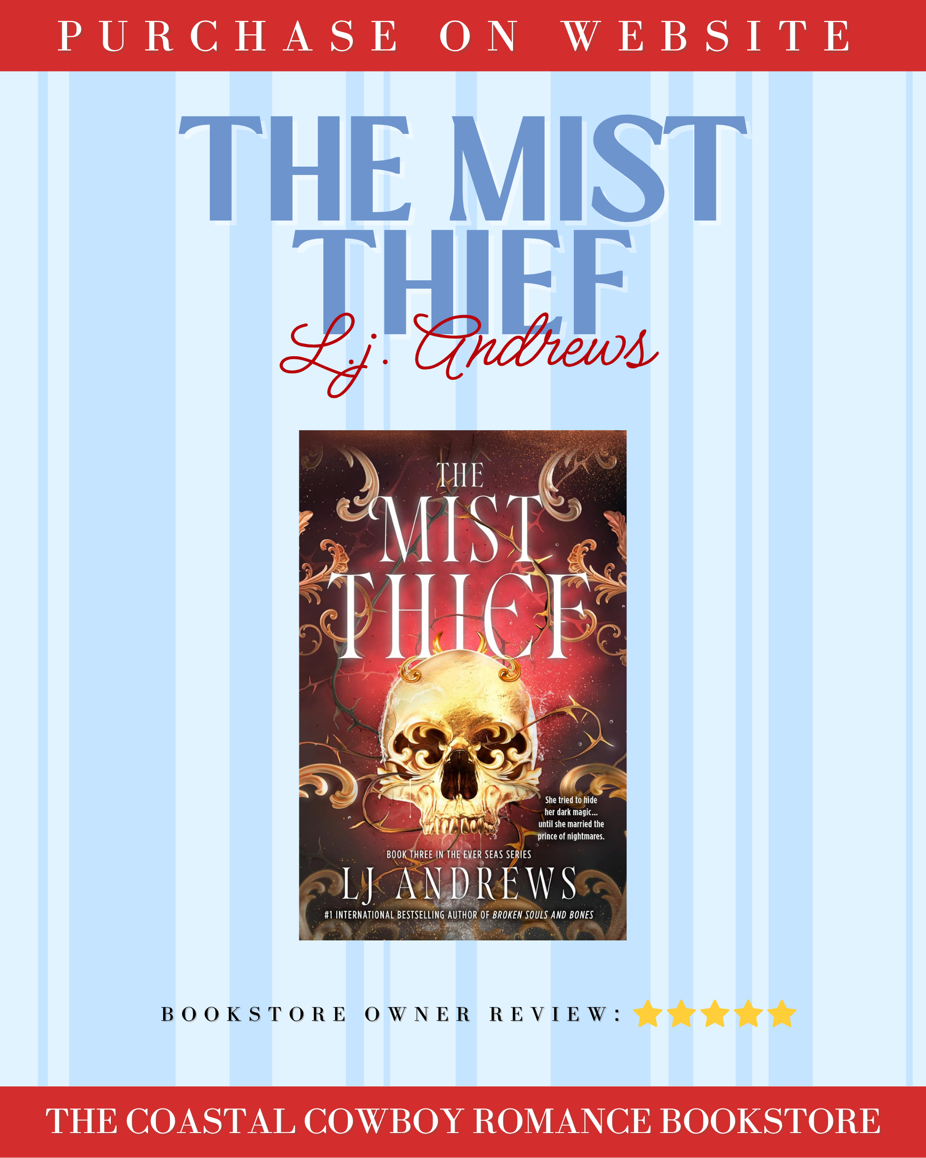THE MIST THIEF BY LJ ANDREWS (THE EVER SEAS, 3), HARDCOVER (IN STOCK)