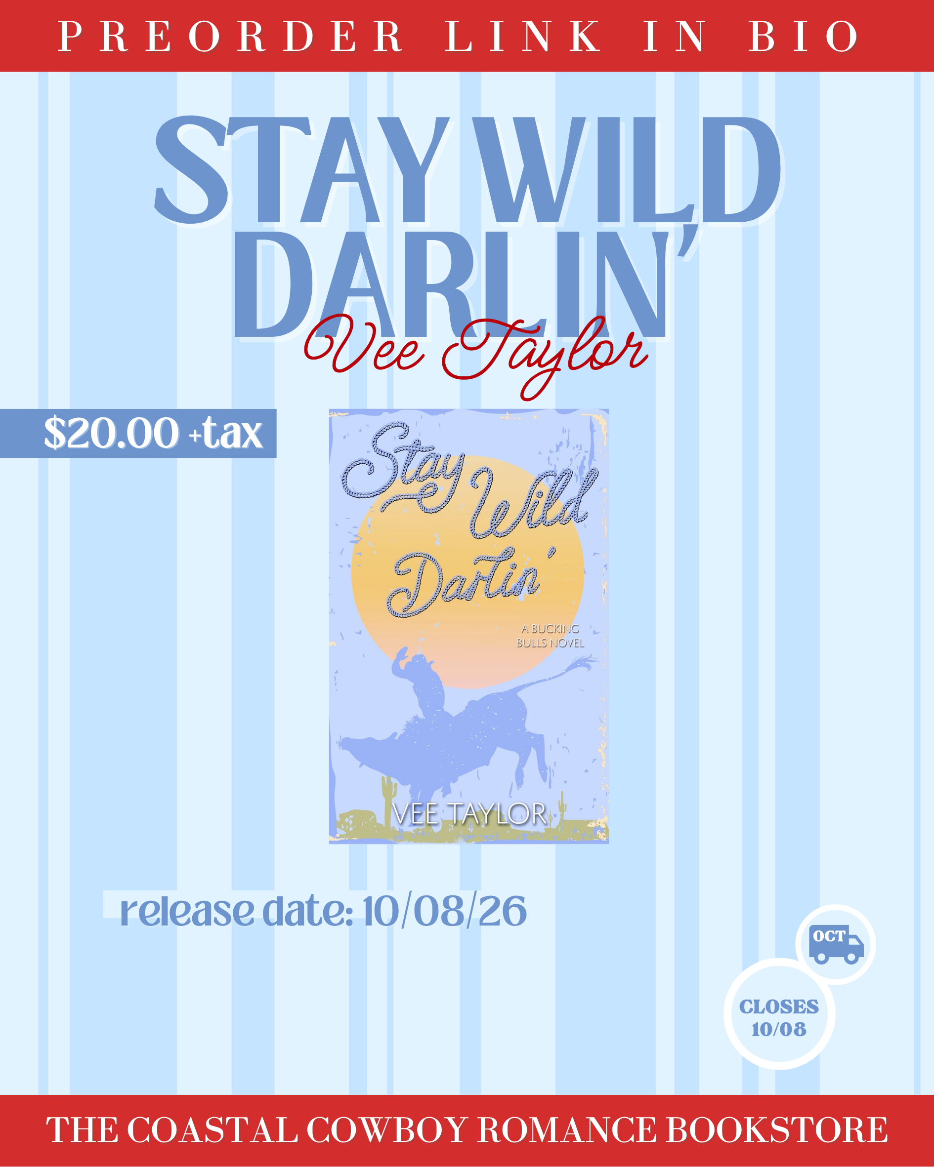 STAY WILD DARLIN' BY VEE TAYLOR | PREORDER SIGNED COPIES