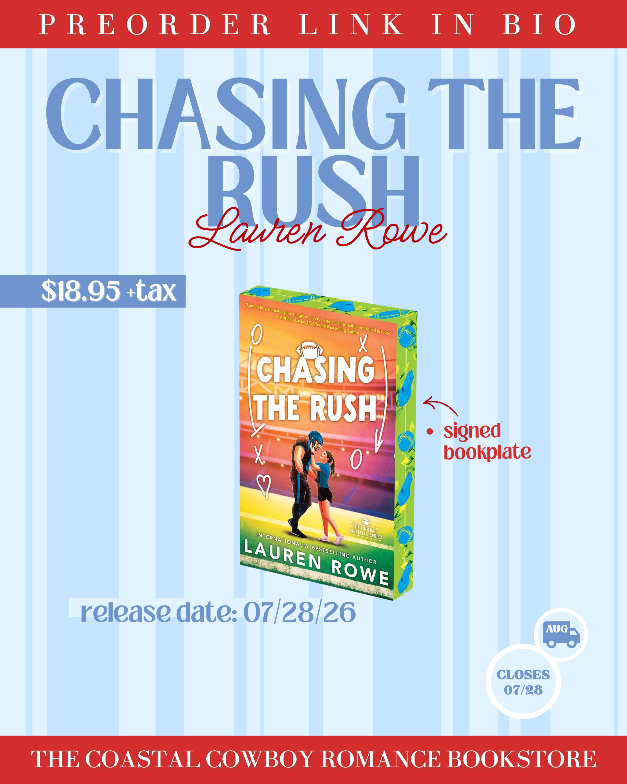 CHASING THE RUSH BY LAUREN ROWE | PREORDER, SIGNED COPIES