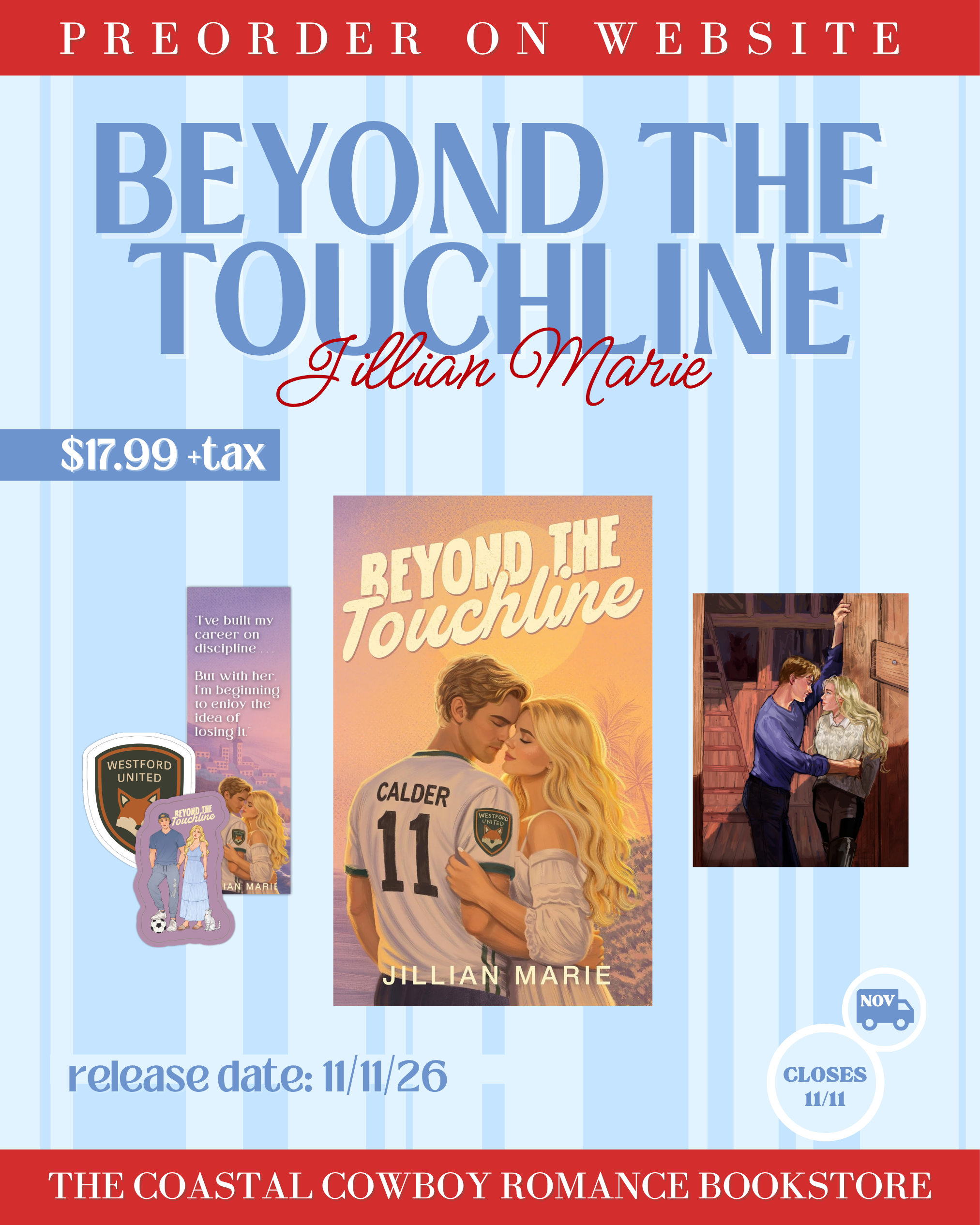 BEYOND THE TOUCHLINE BY JILLIAN MARIE | PREORDER CAMPAIGN, HAND SIGNED COPIES