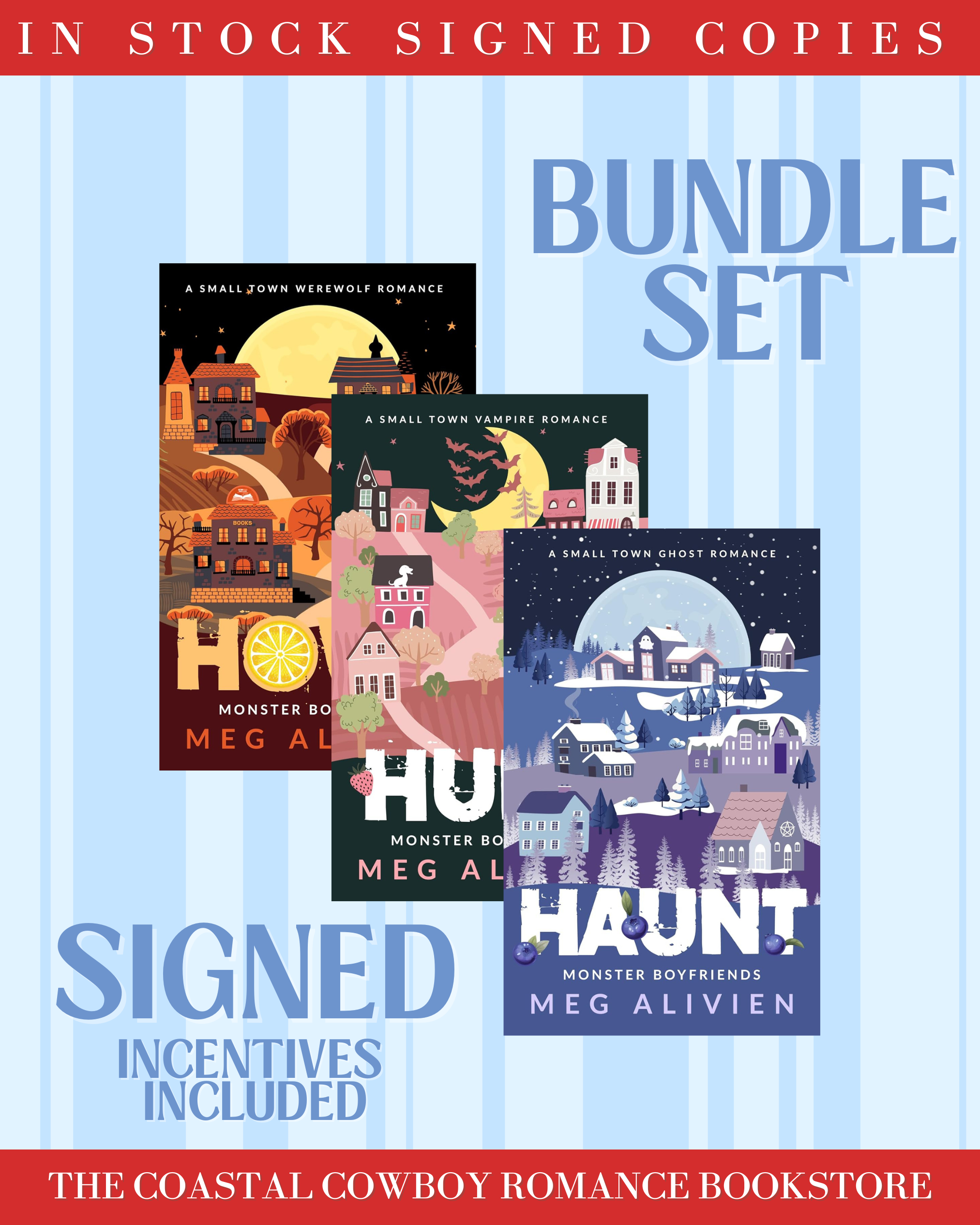 MONSTER BOYFRIEND SERIES BUNDLE BY MEG ALIVIEN | SIGNED COPIES