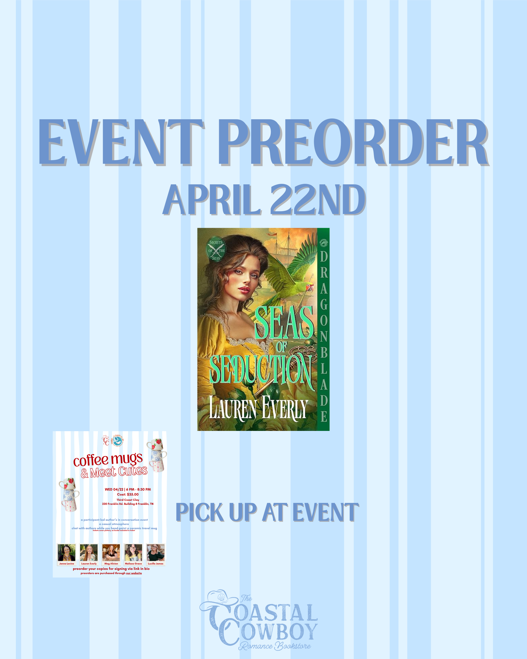 SEAS OF SEDUCTION | COFFEE MUGS & MEET CUTES EVENT PREORDER