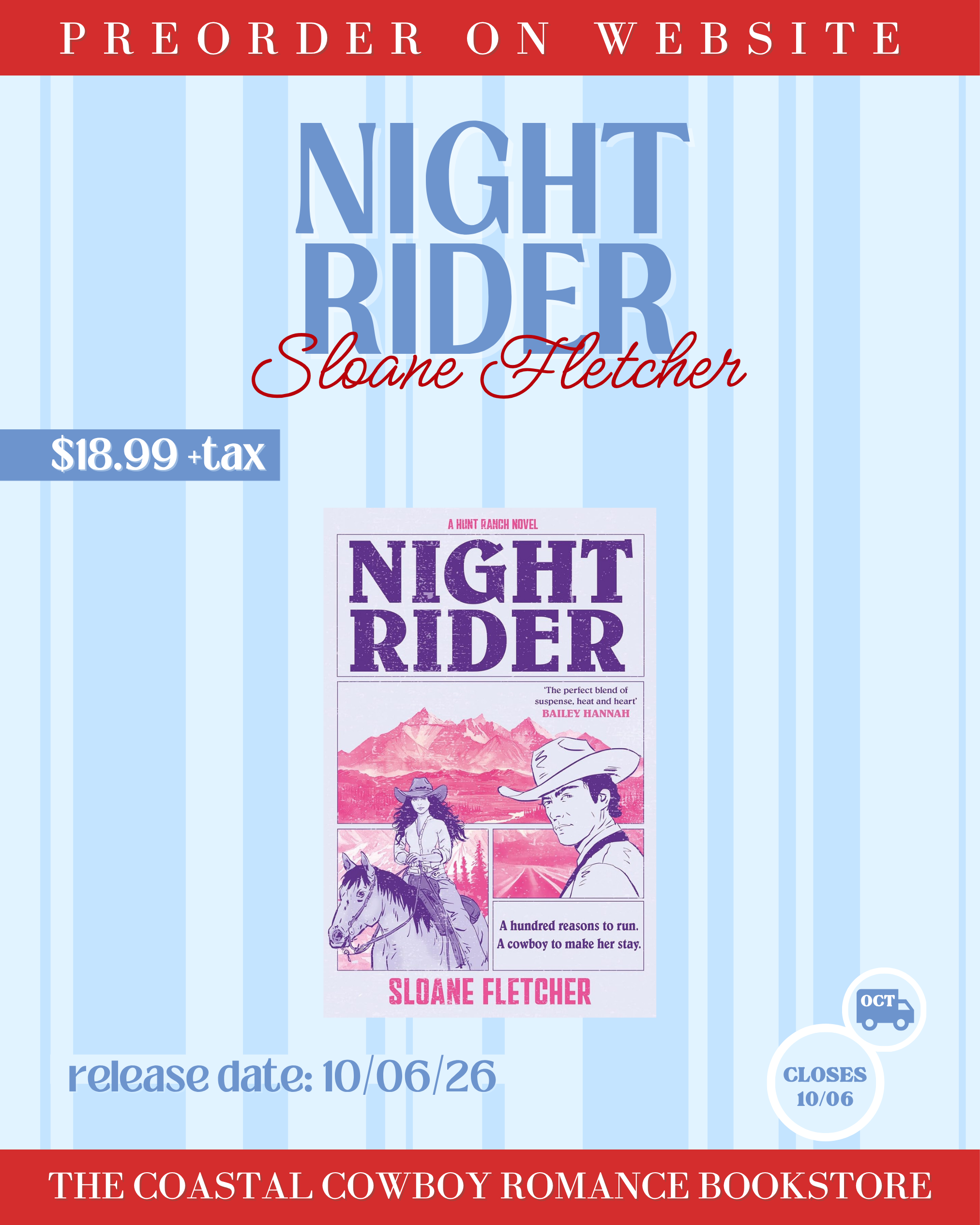 NIGHT RIDER BY SLOANE FLETCHER | PREORDER CAMPAIGN