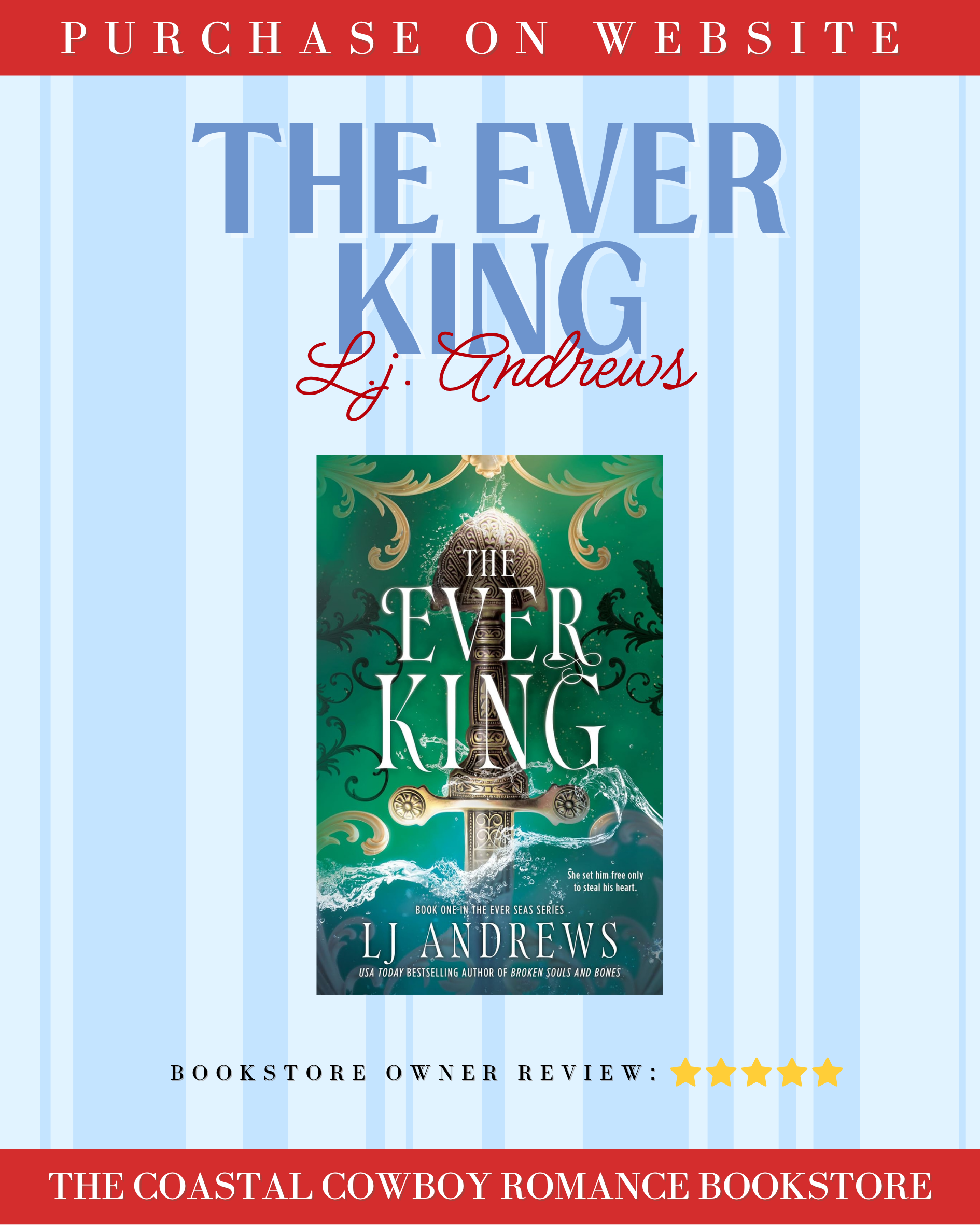 THE EVER KING BY LJ ANDREWS (THE EVER SEAS, 1), HARDCOVER (REQUEST STOCK)