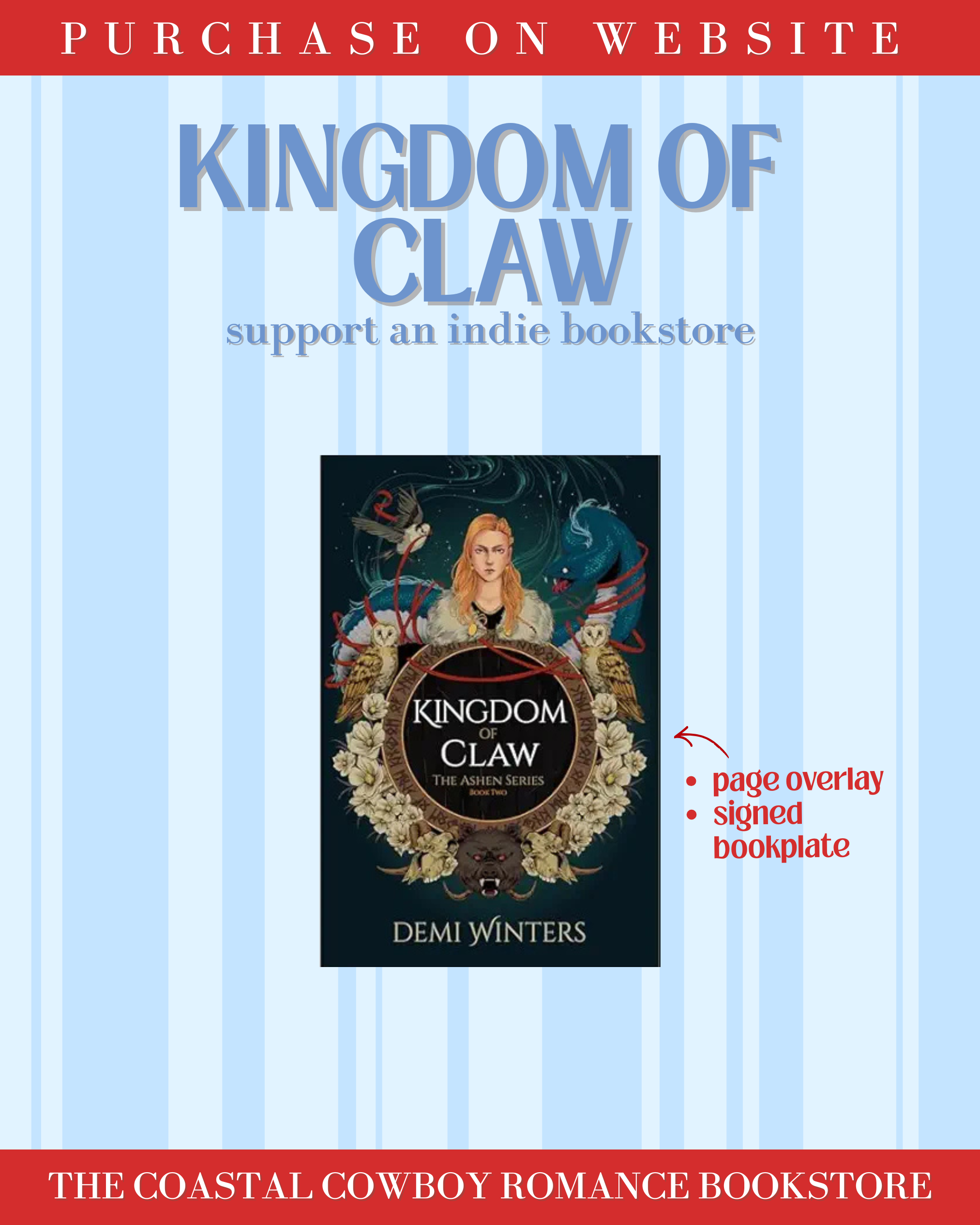 KINGDOM OF CLAW (THE ASHEN SERIES, 2) - HARDCOVER