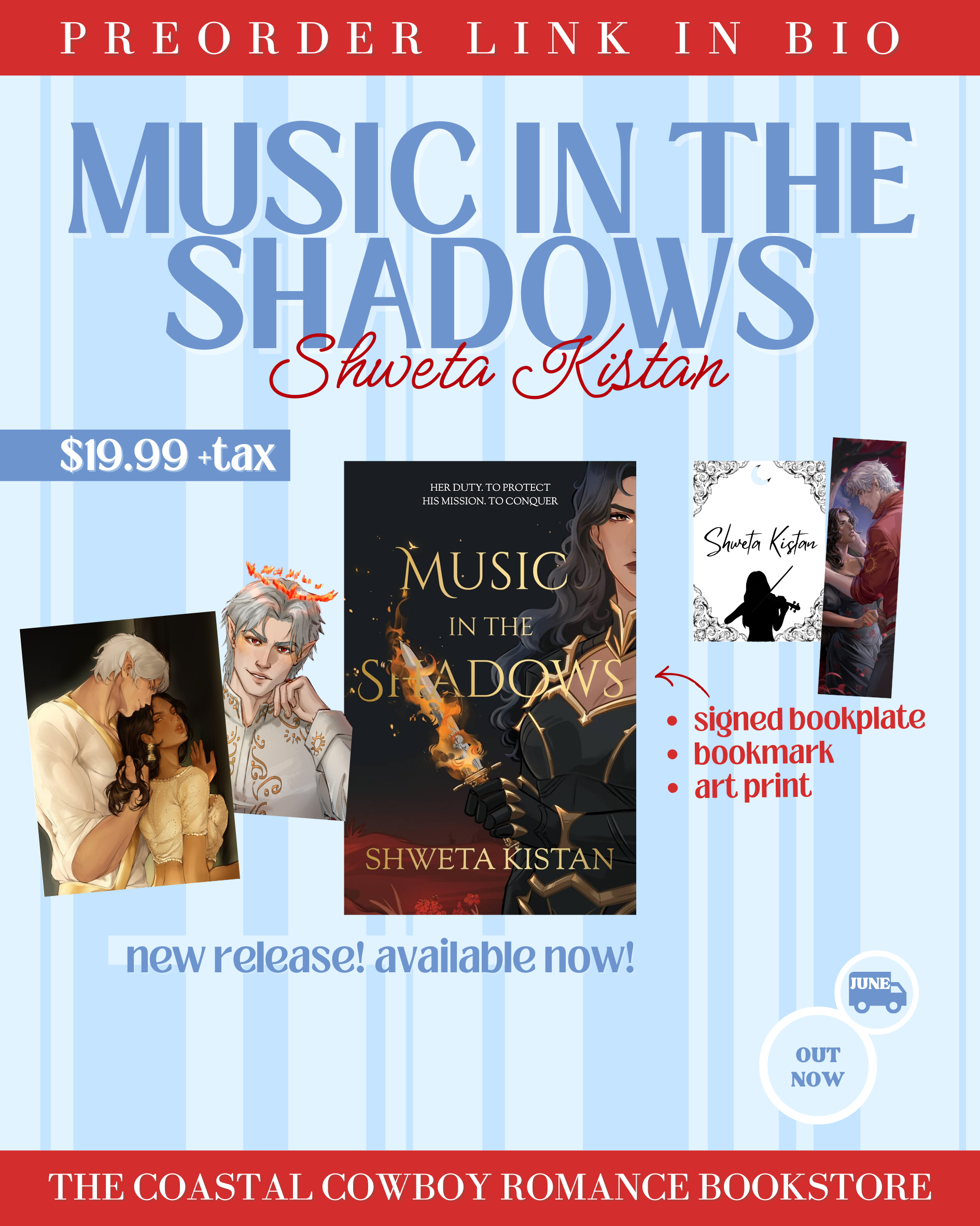 MUSIC IN THE SHADOWS (MUSIC IN THE SHADOWS SERIES, 1) | SIGNED COPIES