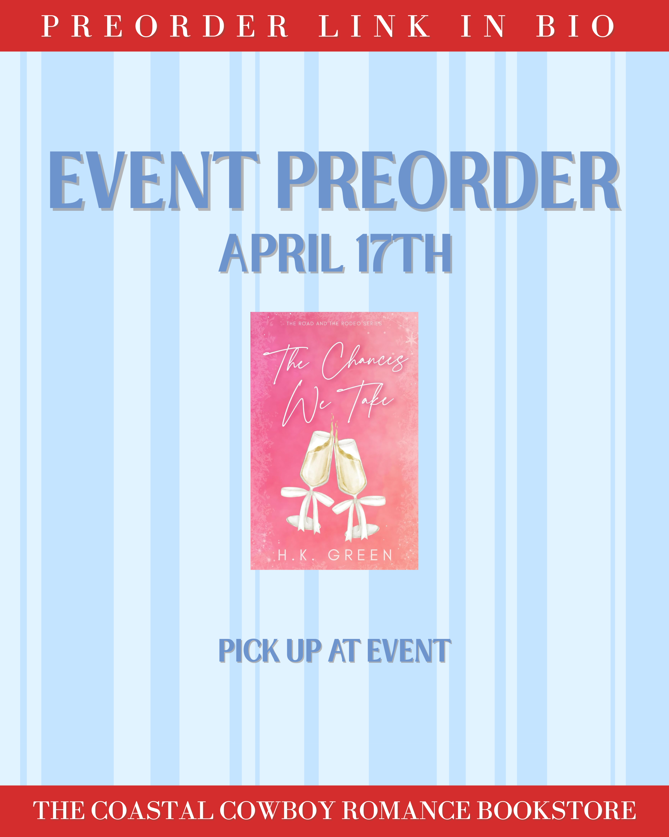 THE CHANCES WE TAKE | APRIL RODEO PREORDER
