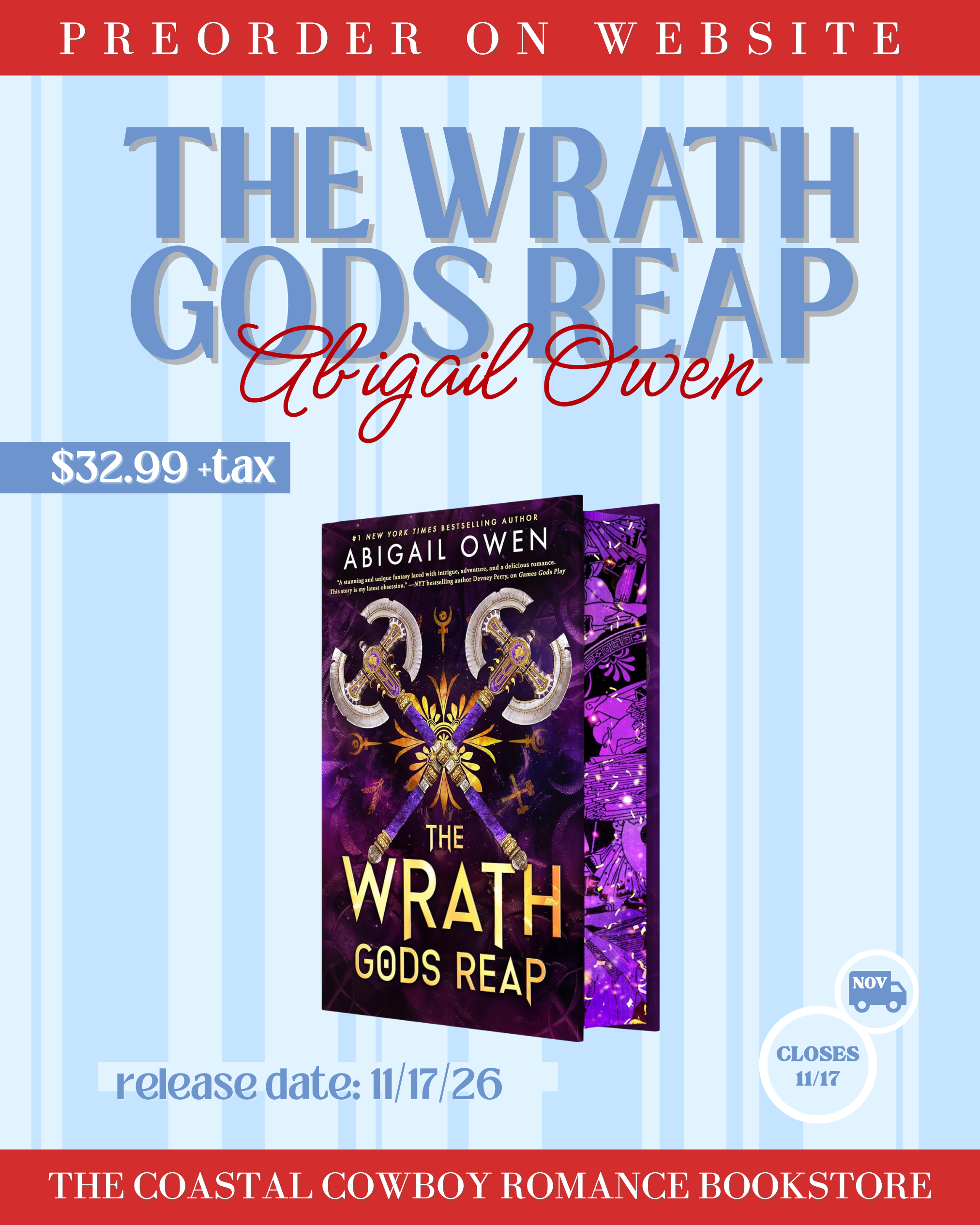THE WRATH GODS REAP (THE CRUCIBLE, 3) | LIMITED EDITION PREORDER CAMPAIGN