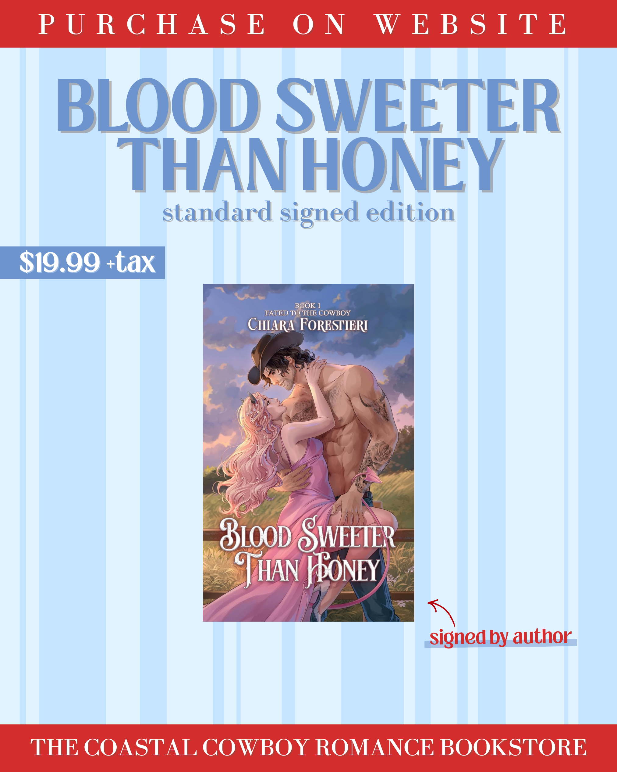 BLOOD SWEETER THAN HONEY (STANDARD EDITION) - SIGNED COPIES