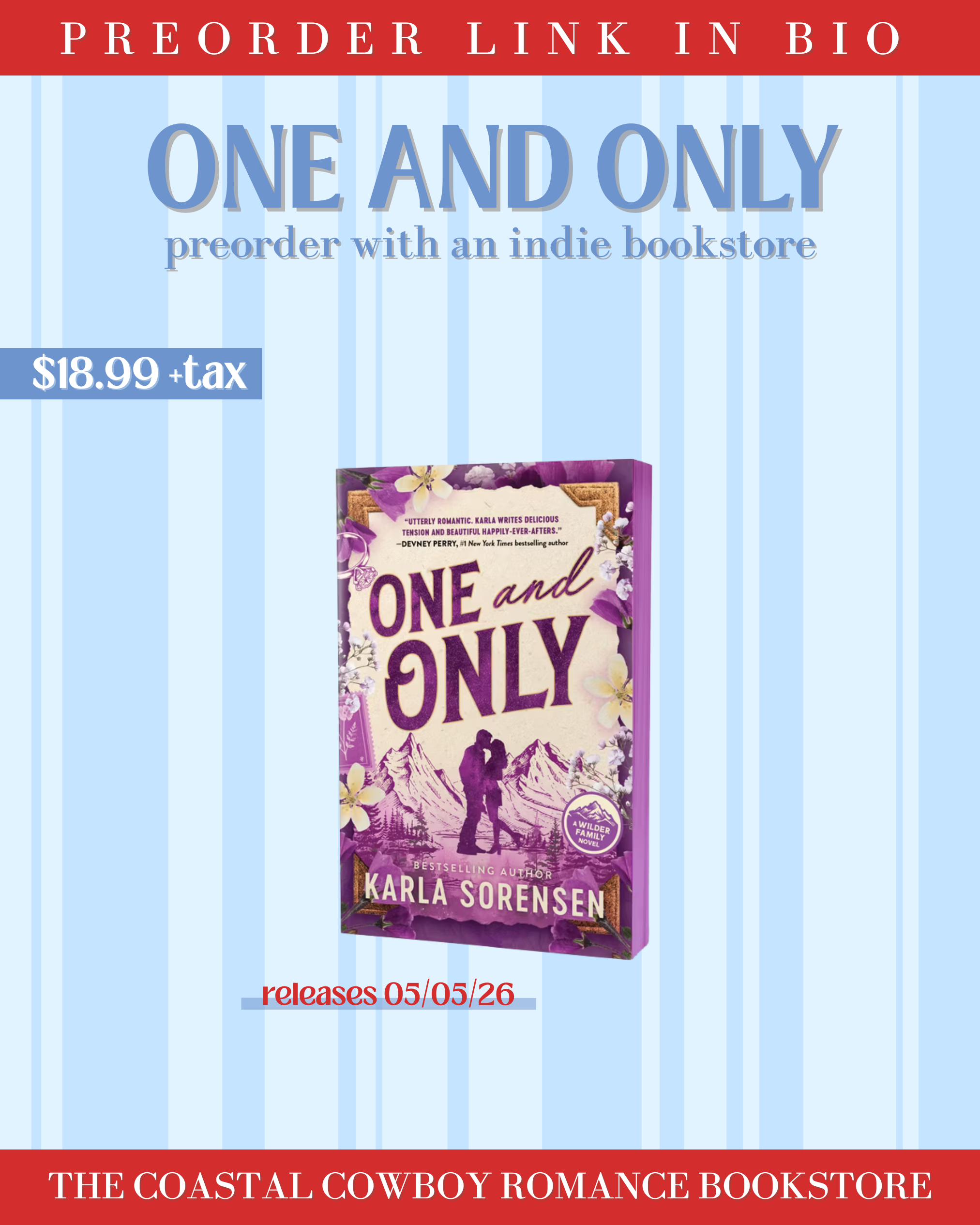 ONE AND ONLY (DELUXE EDITION) (Wilder Family, 1) | PREORDER