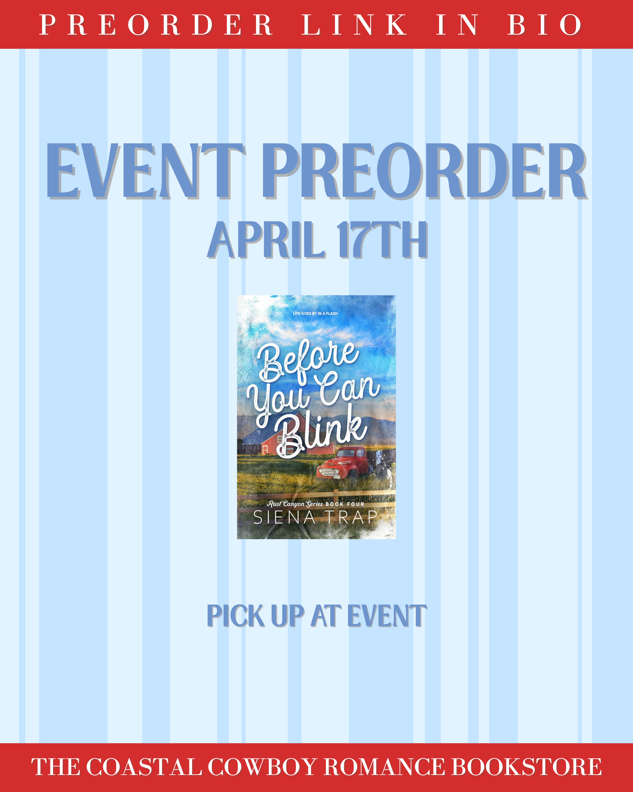 BEFORE YOU CAN BLINK | APRIL RODEO PREORDER