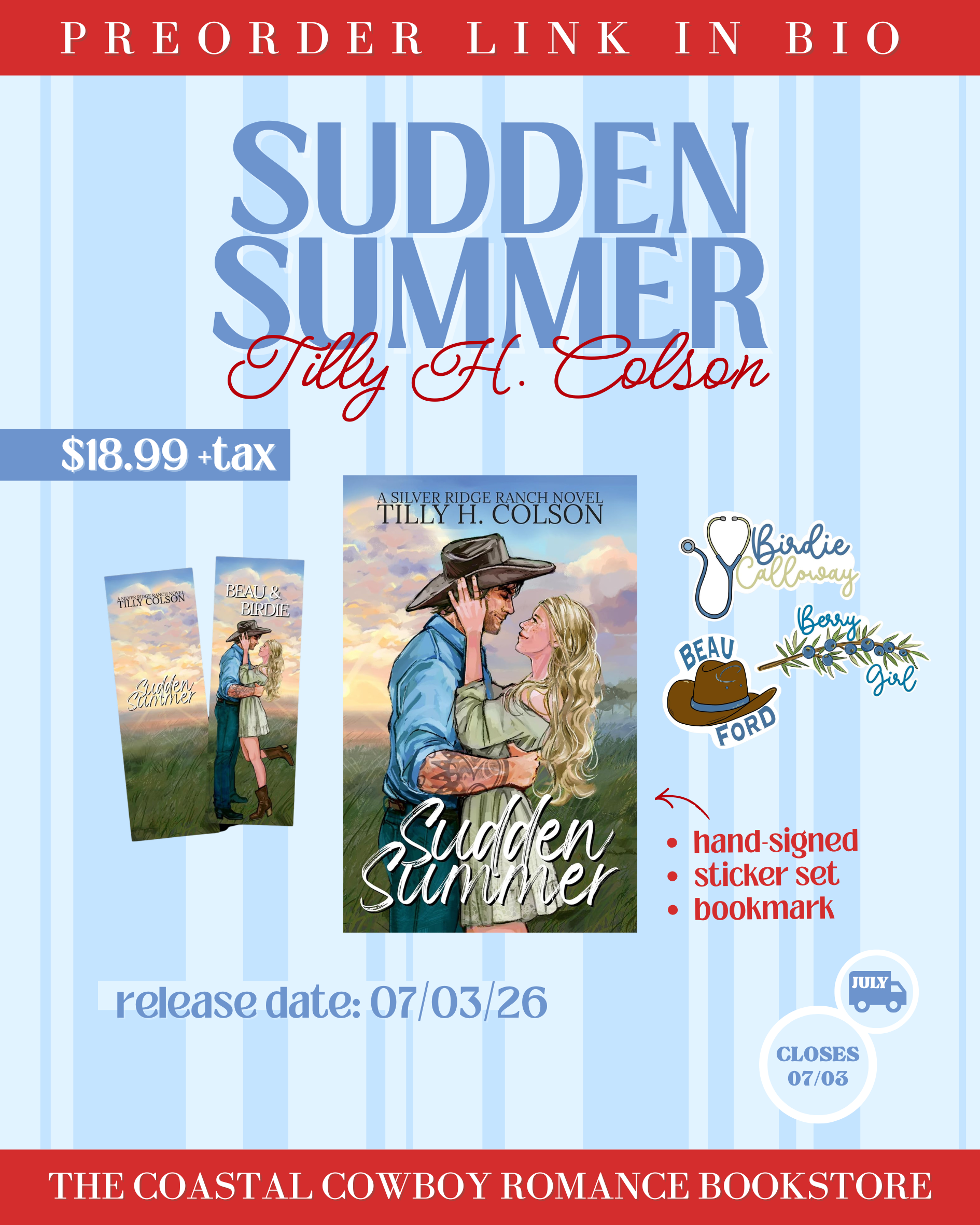 SUDDEN SUMMER (SILVER RIDGE RANCH, 2) | PREORDER SIGNED COPY