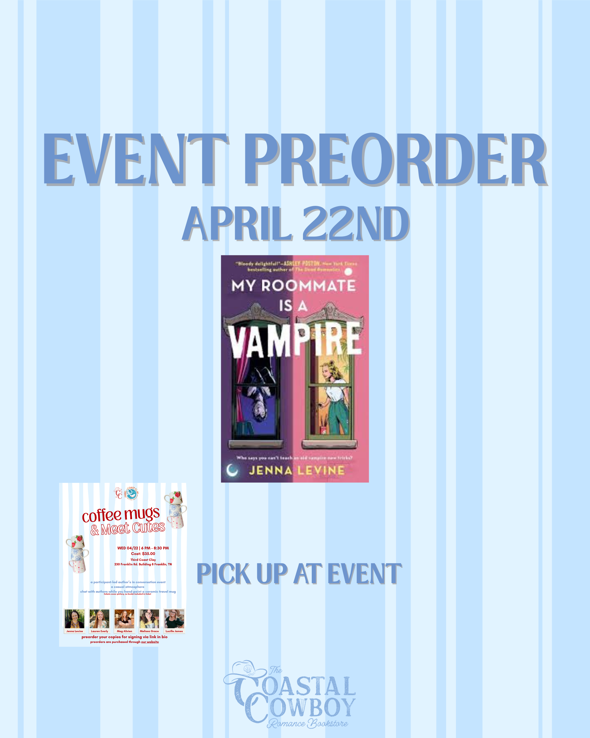 MY ROOM-MATE IS A VAMPIRE | COFFEE MUGS & MEET CUTES EVENT PREORDER