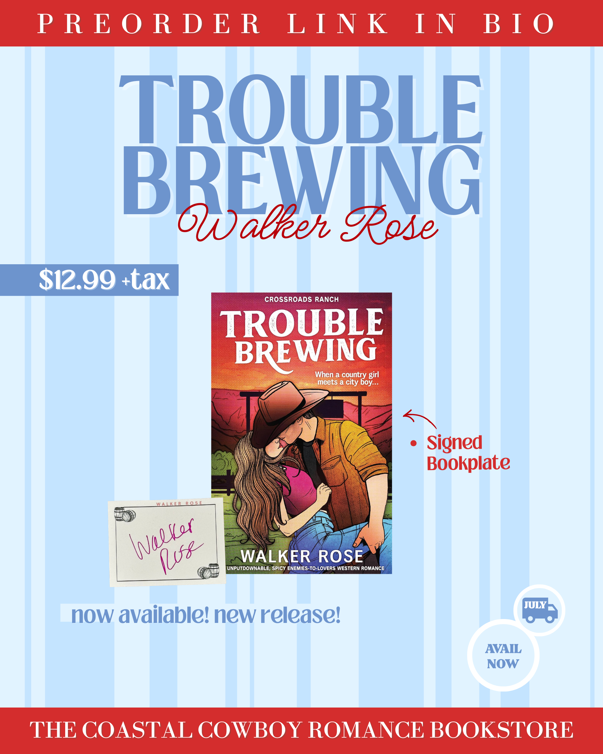 TROUBLE BREWING (CROSSROADS RANCH, 1) | SIGNED COPIES PREORDER