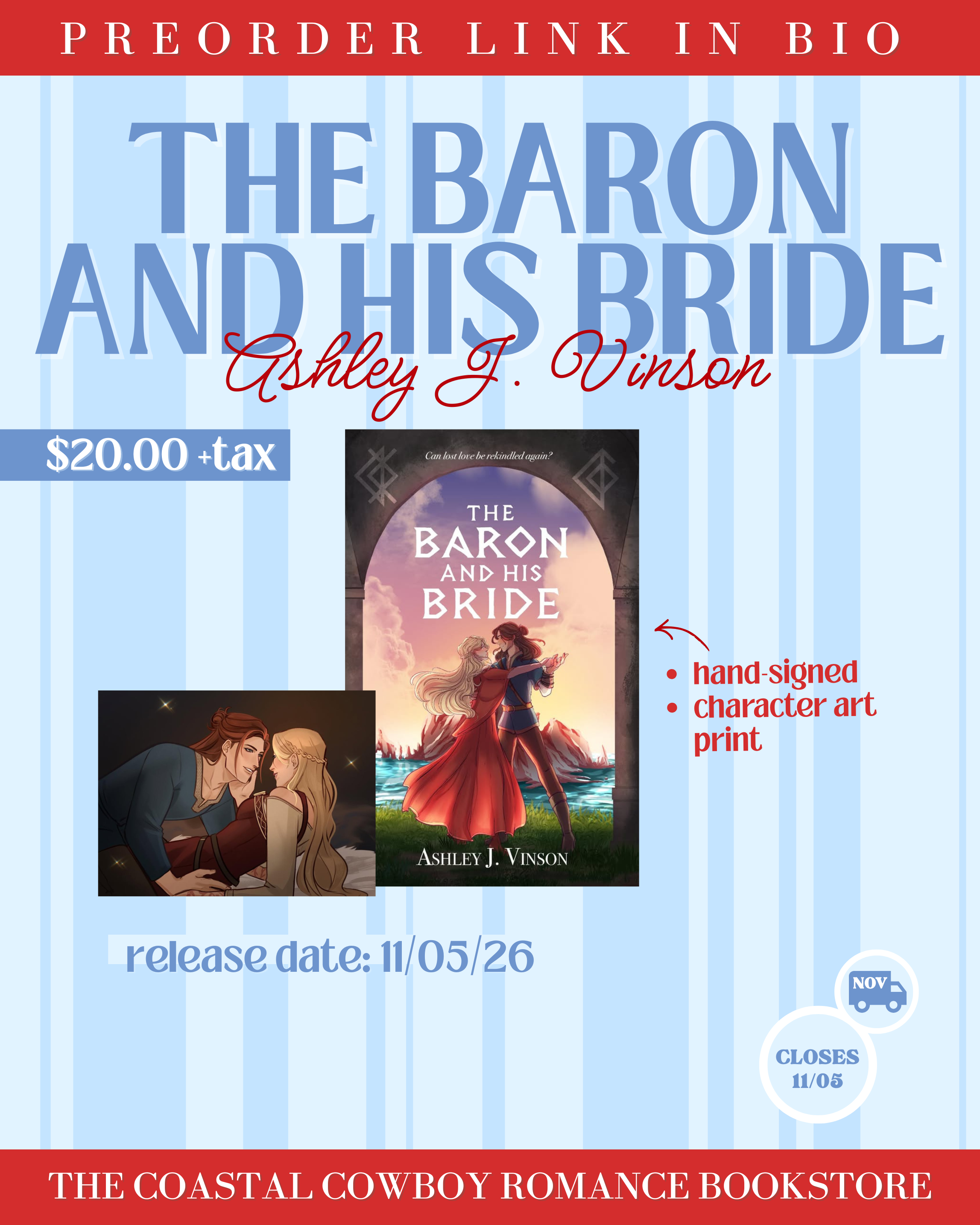 THE BARON AND HIS BRIDE BY ASHLEY J. VINSON | PREORDER