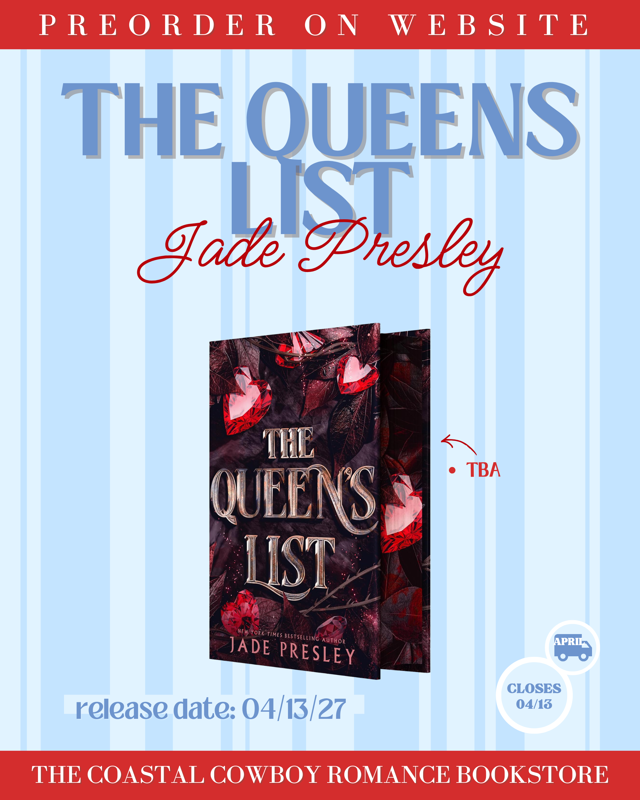 THE QUEENS LIST (THE NEVER LIST, 3) | SIGNED, DELUXE LIMITED EDITION