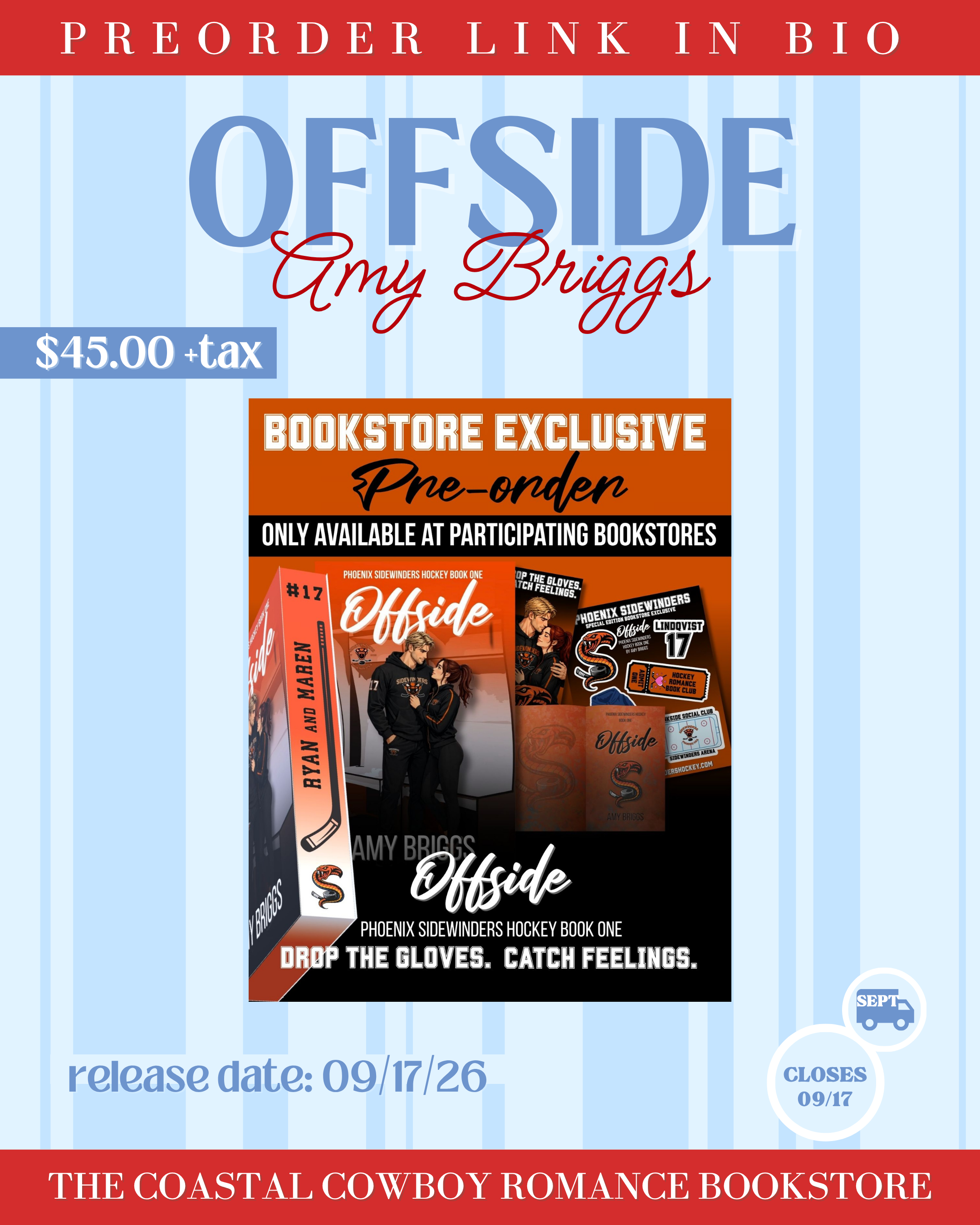 OFFSIDE BY AMY BRIGGS | PREORDER CAMPAIGN (SHIPS LATE SEPT/EARLY OCT)