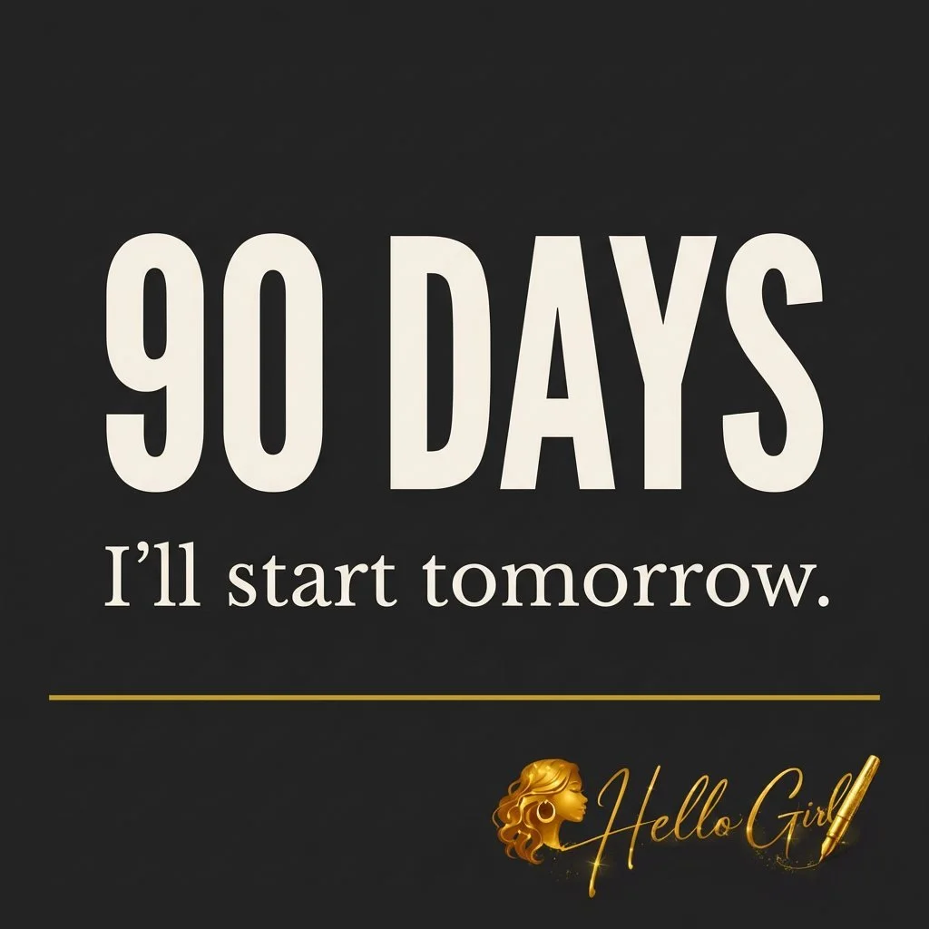 We tell ourselves the lie that transformation needs a "perfect" start date. 90 days of "I&rsquo;ll start tomorrow" is just a season of standing still. True reflection isn't about the calendar; it&rsquo;s about the courage to begin